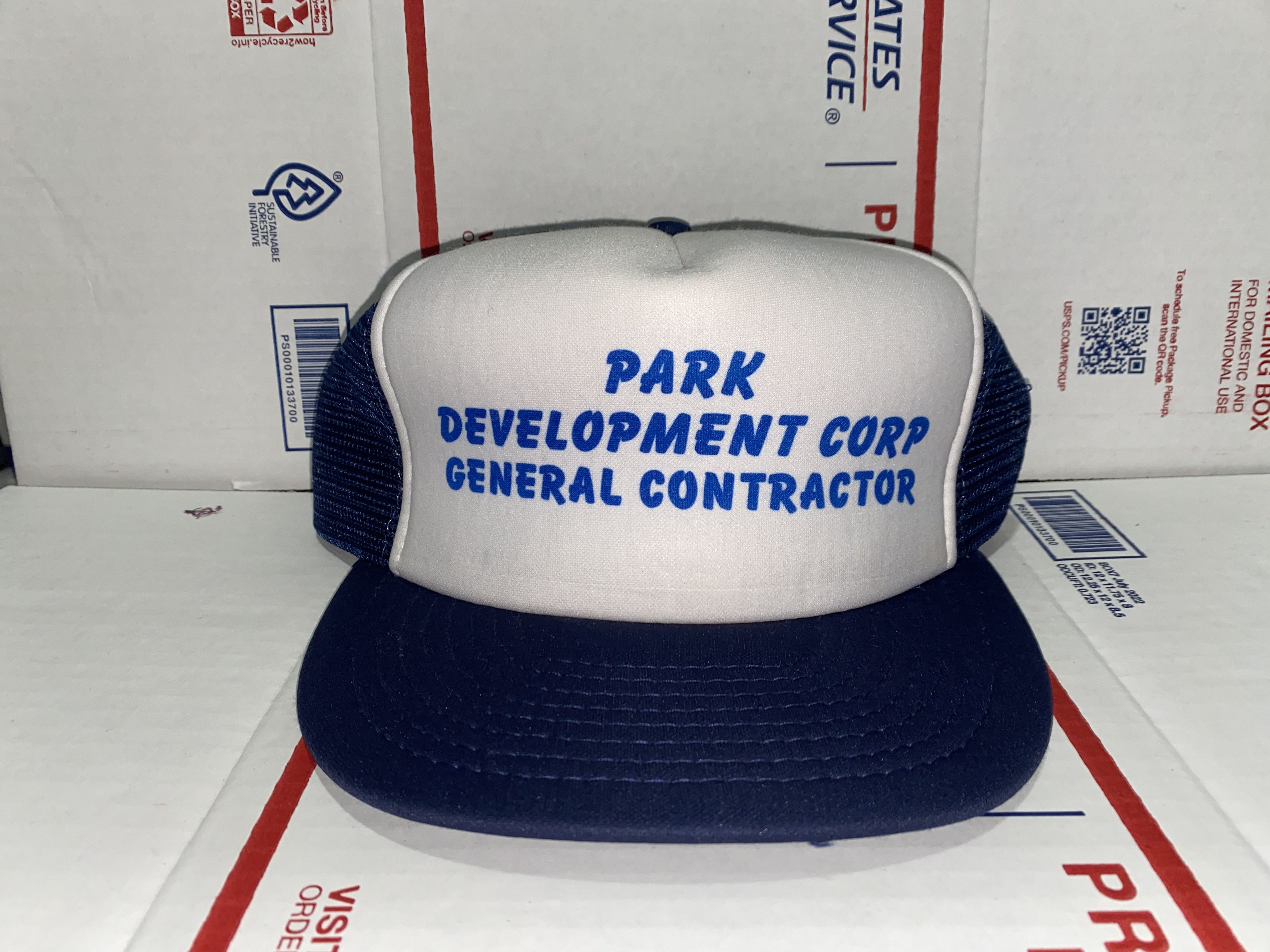 Otto park Development corp general Contractor vtg Trucker Hat Cap Size ONE SIZE - 1 Thumbnail