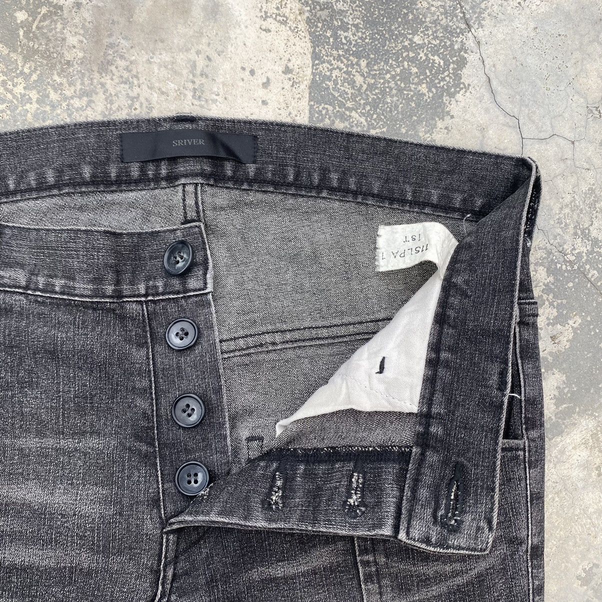 14th Addiction Archivel SRIVER Sample Straight Slim Jeans Size US 31 - 4 Thumbnail