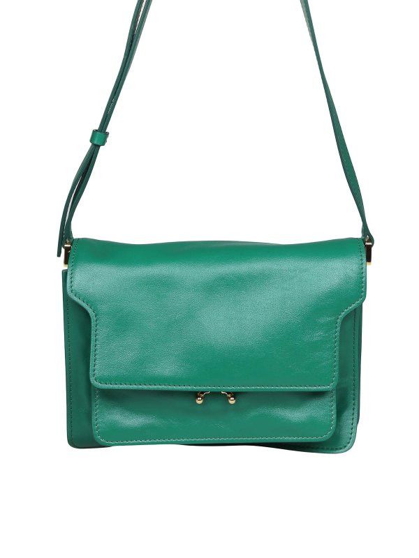 Marni o1w1db10125 Size:OS/Trunk Soft Shoulder Bag in Green Size ONE SIZE - 1 Thumbnail