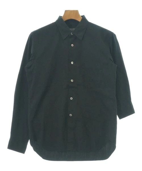 Comme des Garcons Homme Plus Shirt Uneven Length Sleeve Plain Button Up Black Size US XS / EU 42 / 0 - 1 Thumbnail