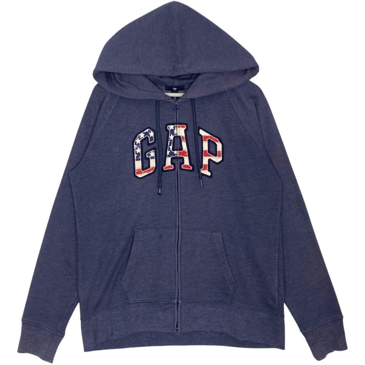 Vintage Vintage Gap Hoodie Big Logo Blue Pullover Jumper Size L Size US L / EU 52-54 / 3 - 1 Thumbnail