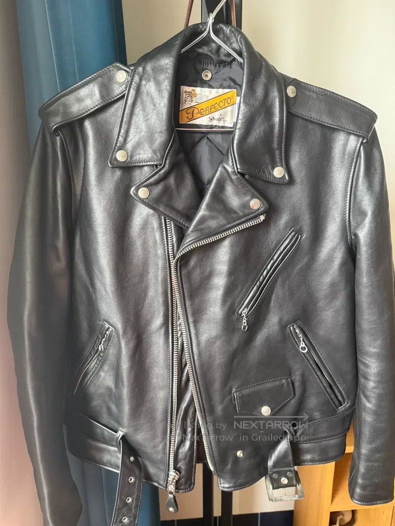 Schott Schott Naked cowhide motorcycle leather jacket Size US XXS / EU 40 - 1 Thumbnail