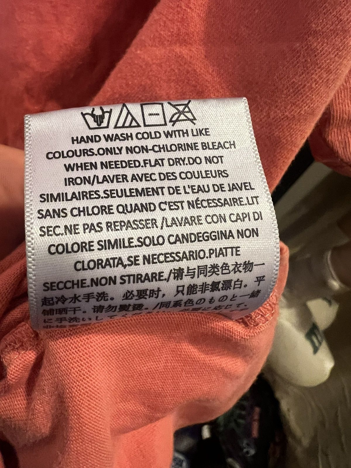 Essentials × Fear of God Fear of God Essentials FOG Coral Pink Logo Tee Size US M / EU 48-50 / 2 - 8 Thumbnail