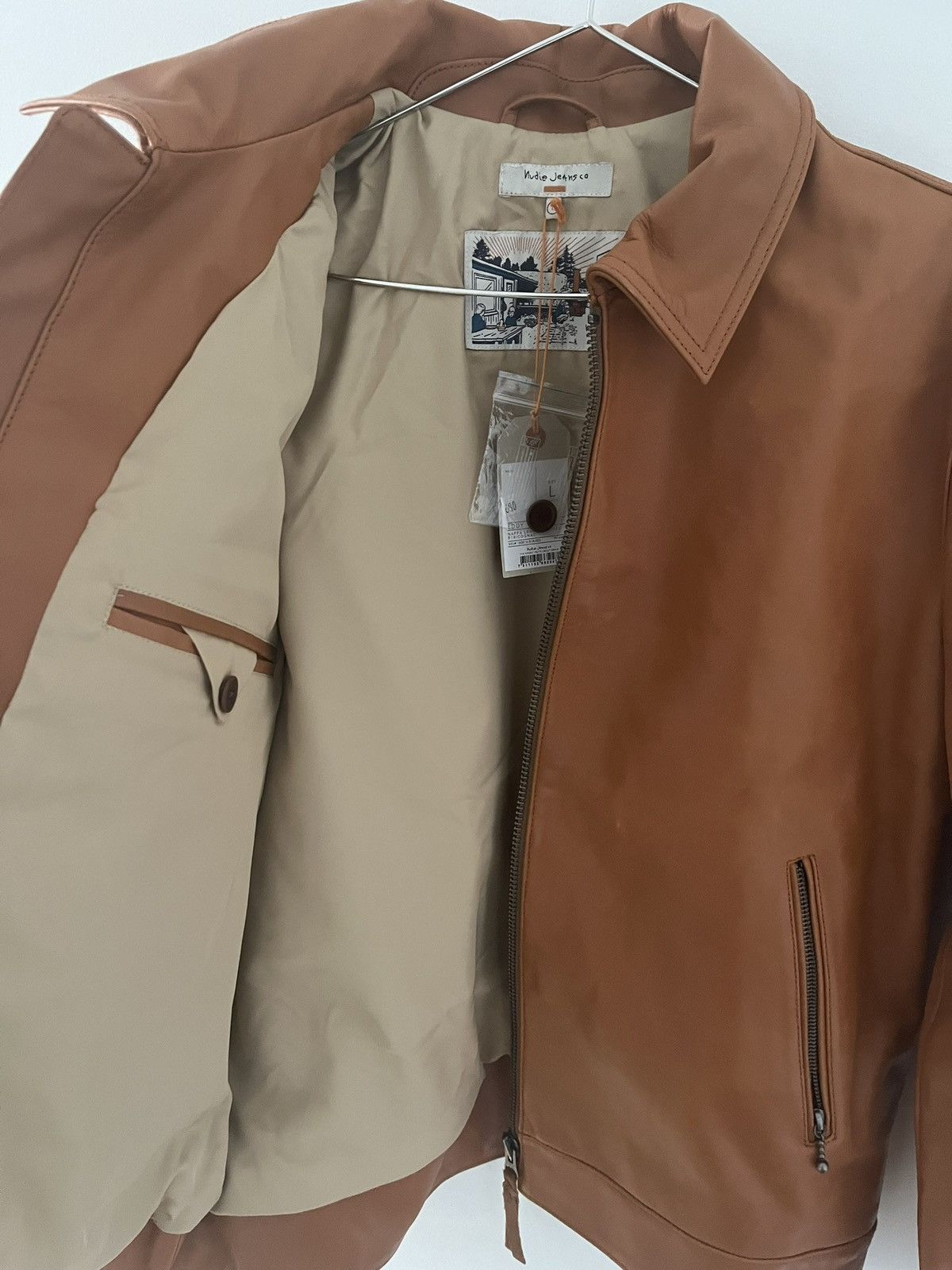 Nudie Jeans Nudie Jeans Butterscotch Leather Jacket Size US L / EU 52-54 / 3 - 4 Thumbnail