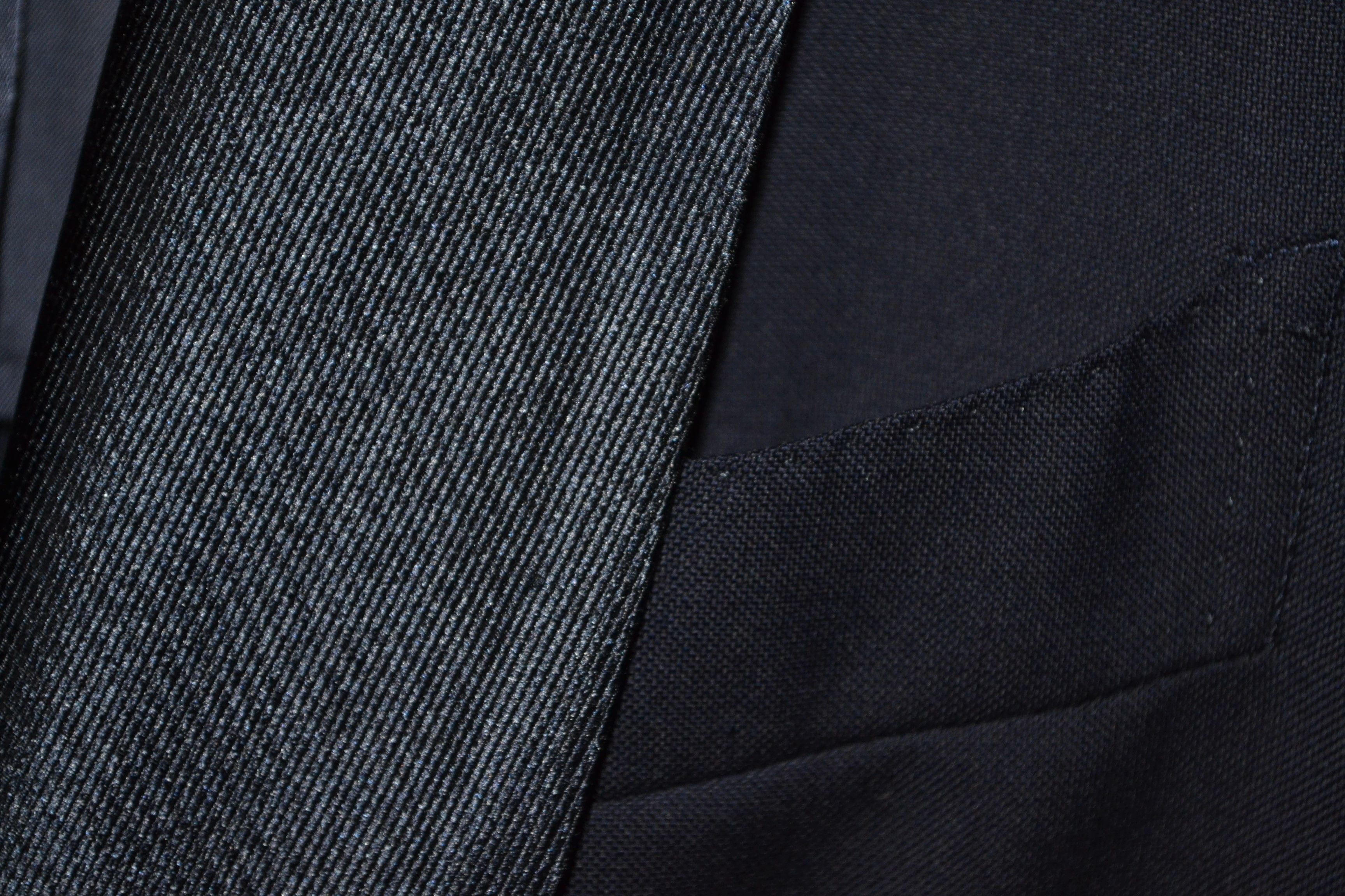 Suitsupply SUITSUPPLY Havana Shawl Int Slim Cut Blazer 36S Tuxedo Navy Size 36S - 7 Thumbnail