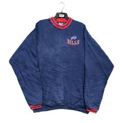 Vintage Buffalo Bills Hoodie Sweatshirt Fruit of the Loom Made USA