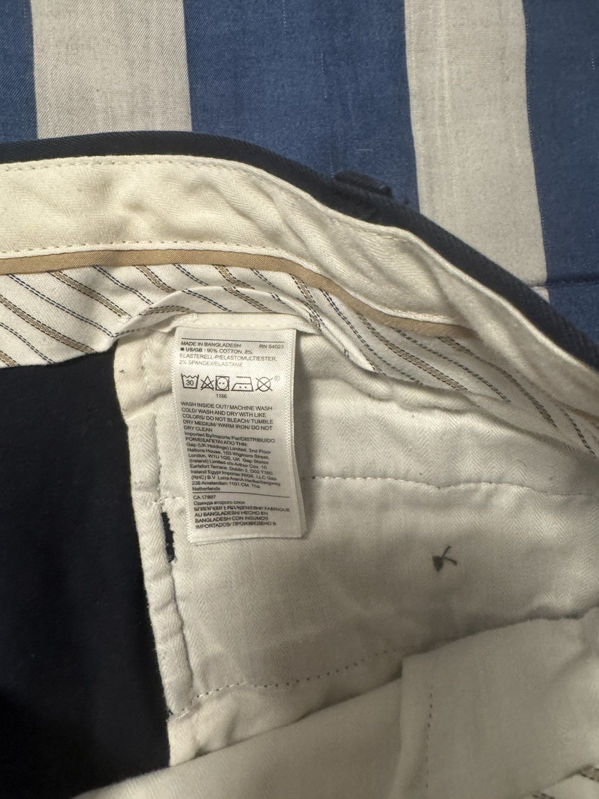 Banana Republic Banana Republic Slim Rapid Movement Chino Navy Blue Size US 42 / EU 58 - 6 Thumbnail