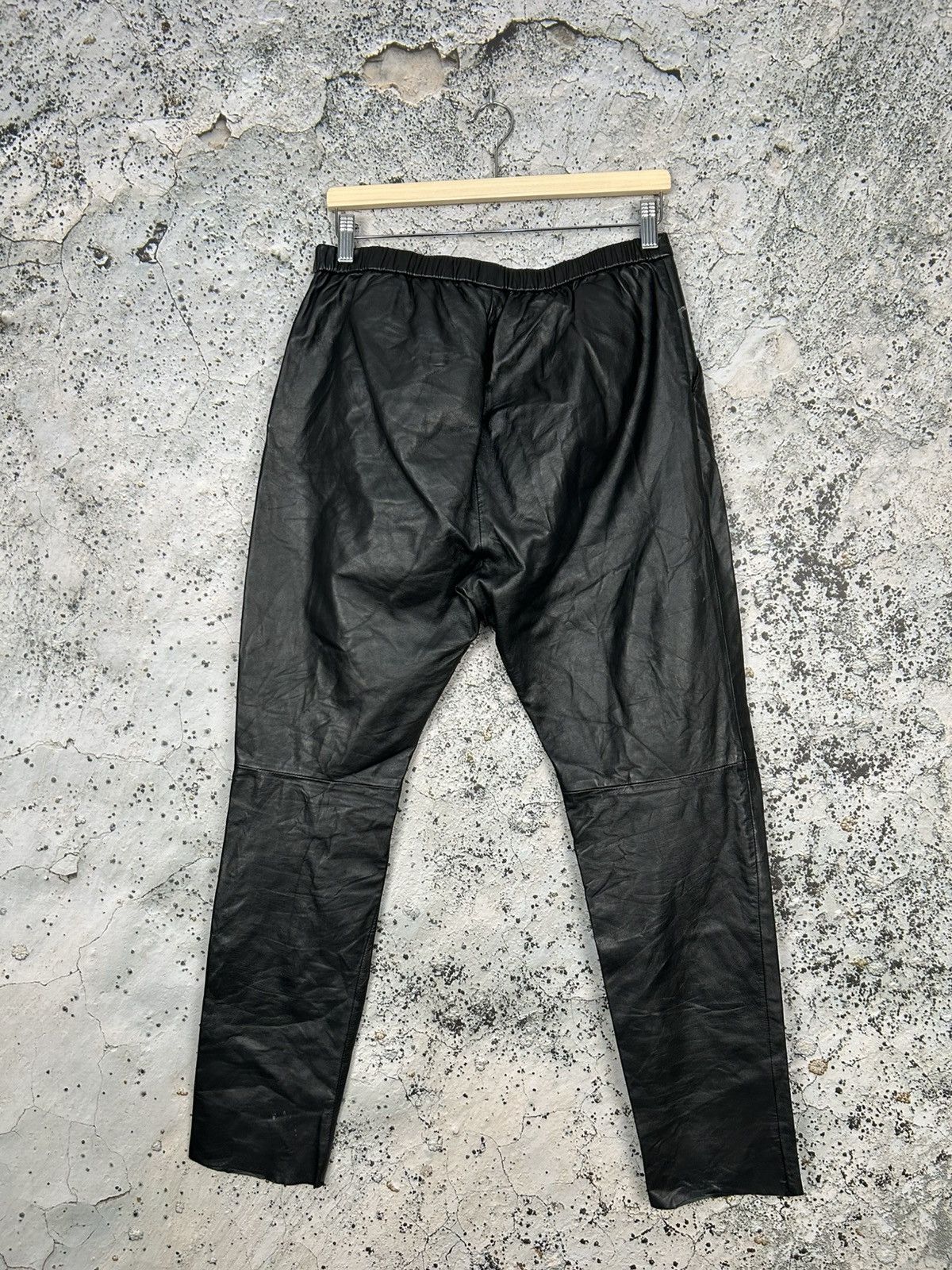 Ganni Ganni Avant Garde Genuine Leather Pants Grunge Rock Punk Size 26" / US 2 / IT 38 - 4 Thumbnail