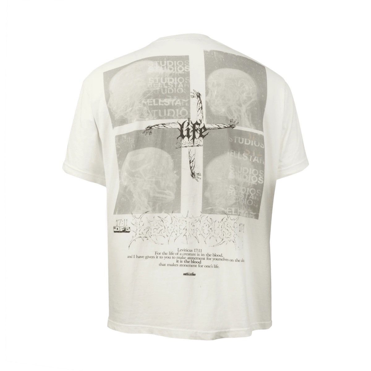 HELLSTAR Hellstar Blood Scan Tee Shirt White Size US M / EU 48-50 / 2 - 23 Thumbnail