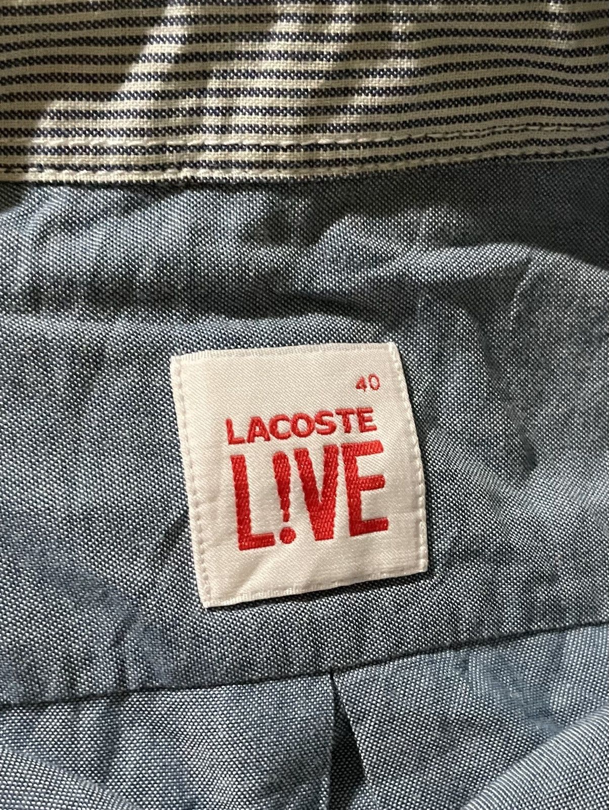 Lacoste LACOSTE LIVE CHAMBRY SHIRT Size US M / EU 48-50 / 2 - 3 Thumbnail