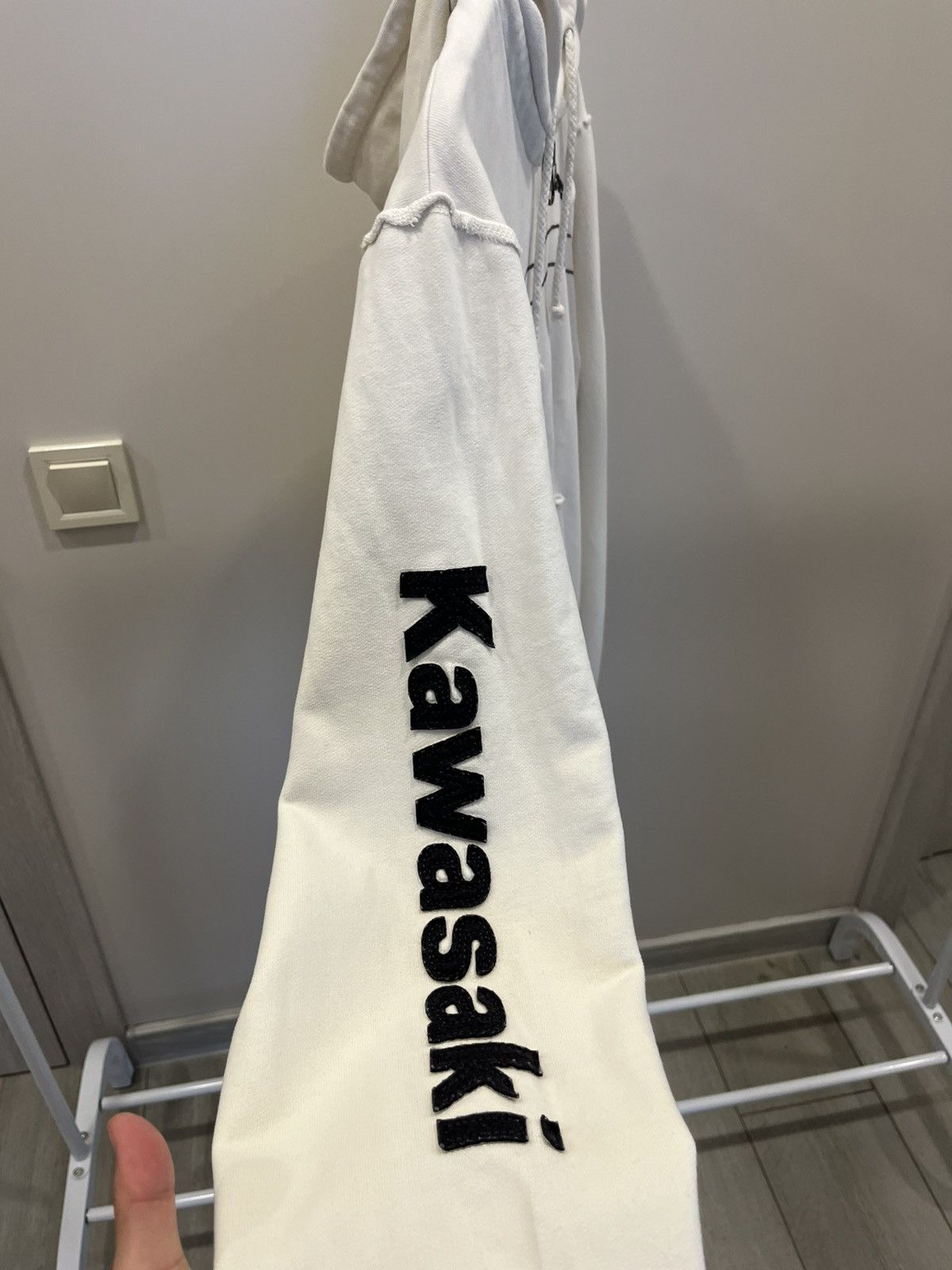 Other Vintage Kawasaki Japan Team Racing Faded Hoodie Moto Size US XL / EU 56 / 4 - 3 Thumbnail