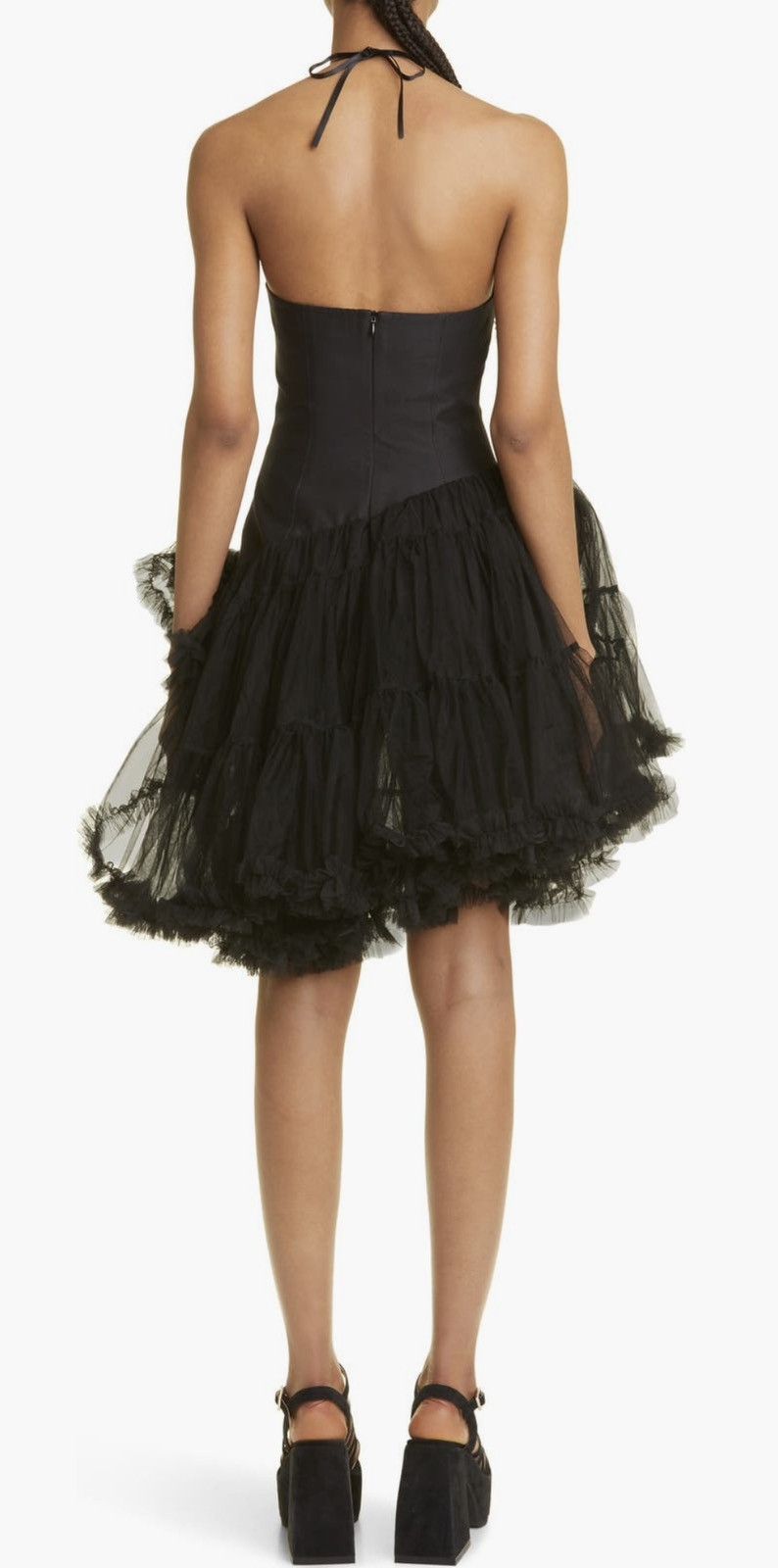 Shushu/Tong Shushu/Tong Asymmetric Halter Neck Tulle Dress size UK12 Size M / US 6-8 / IT 42-44 - 2 Thumbnail