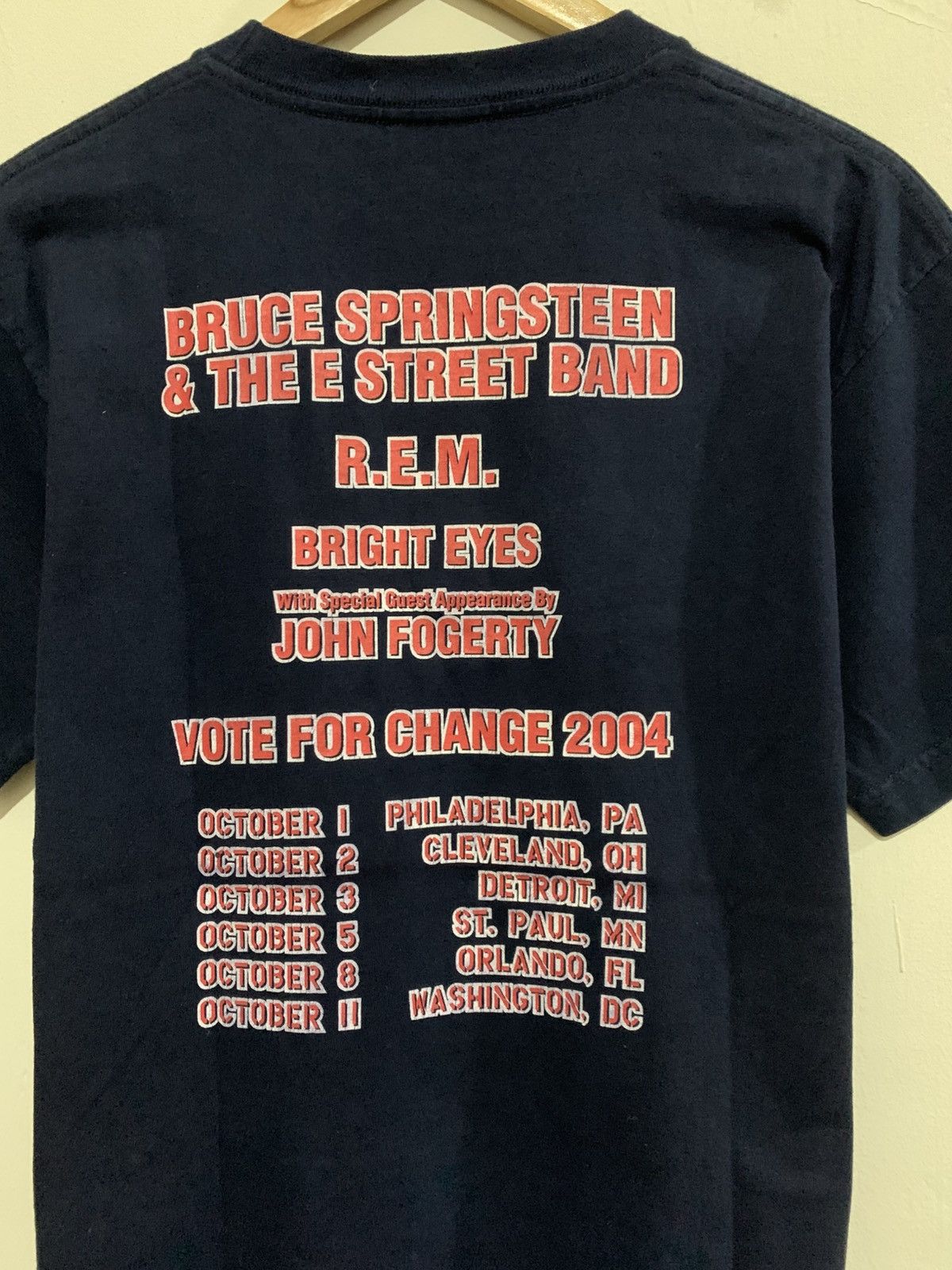 Band Tees × Vintage Vintage Band REM Bruce Springsteen Tour Vote For Change tee Size US M / EU 48-50 / 2 - 5 Thumbnail