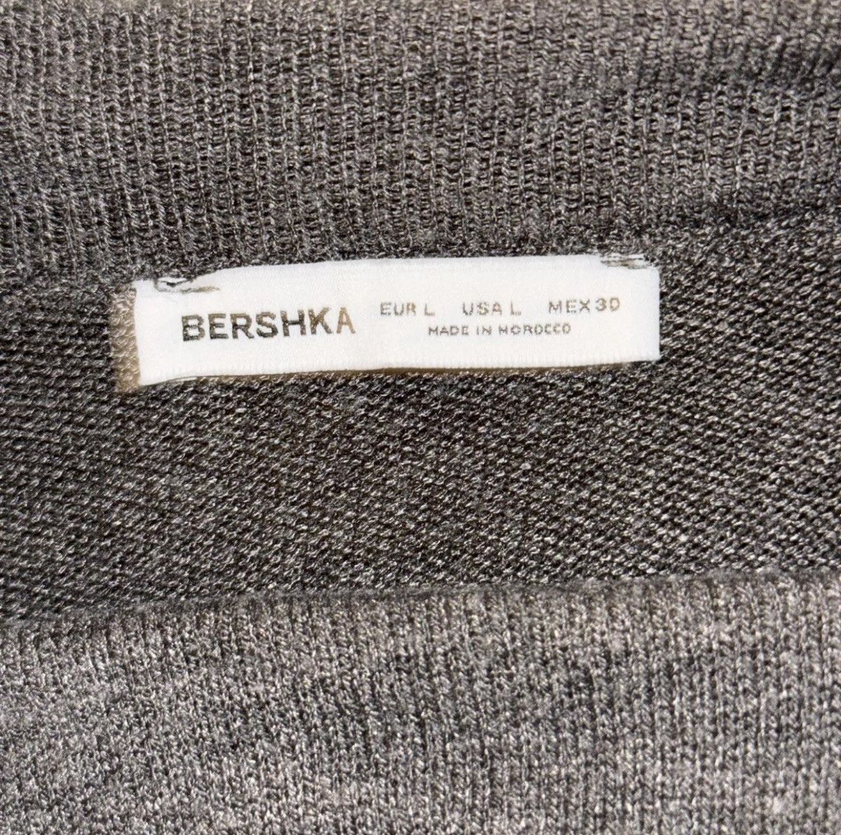 Bershka bershka grey off the shoulder long sleeve top Size L / US 10 / IT 46 - 3 Thumbnail