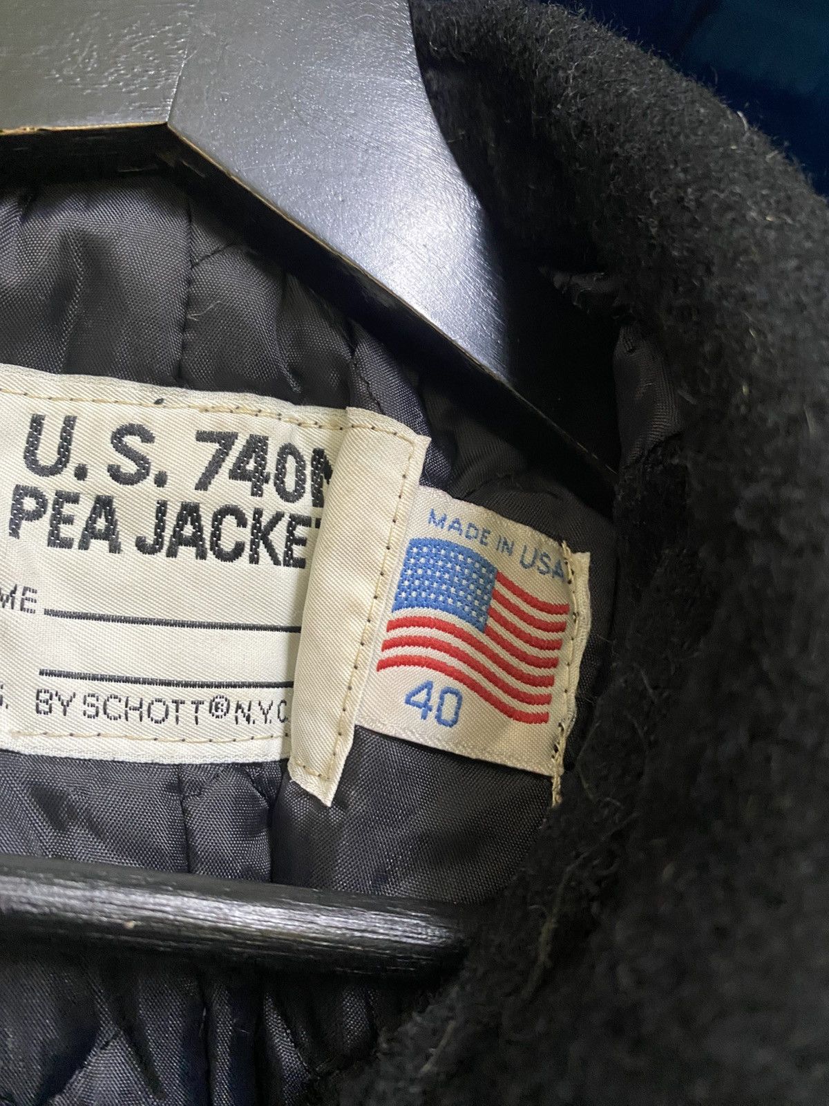 Schott VINTAGE SCHOTT 740N PEACOAT JACKET MADE IN USA Size US M / EU 48-50 / 2 - 6 Thumbnail