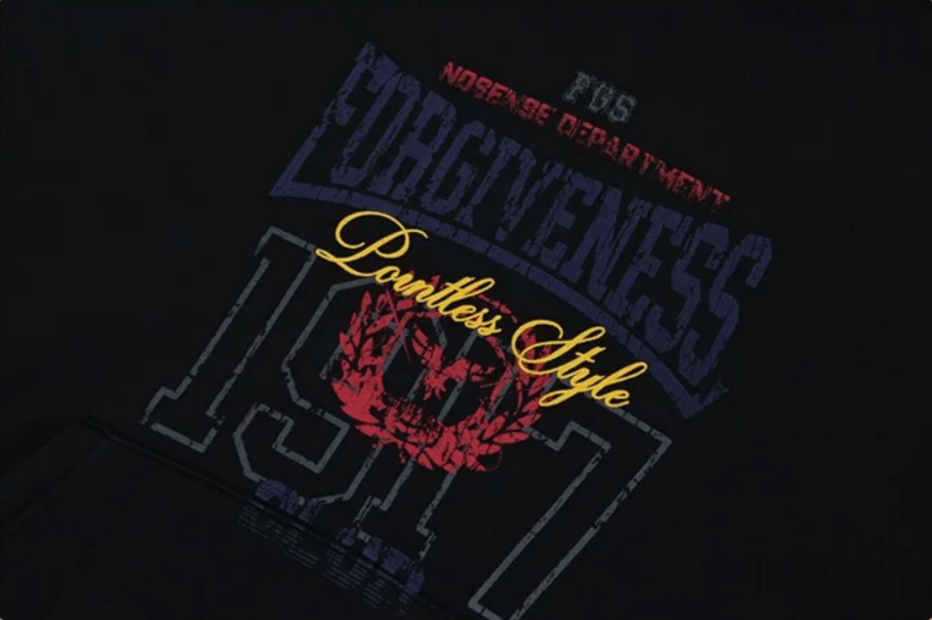 Japanese Brand × Vintage "Forgiveness-Black-1971-L" Hoodie Size US L / EU 52-54 / 3 - 3 Thumbnail