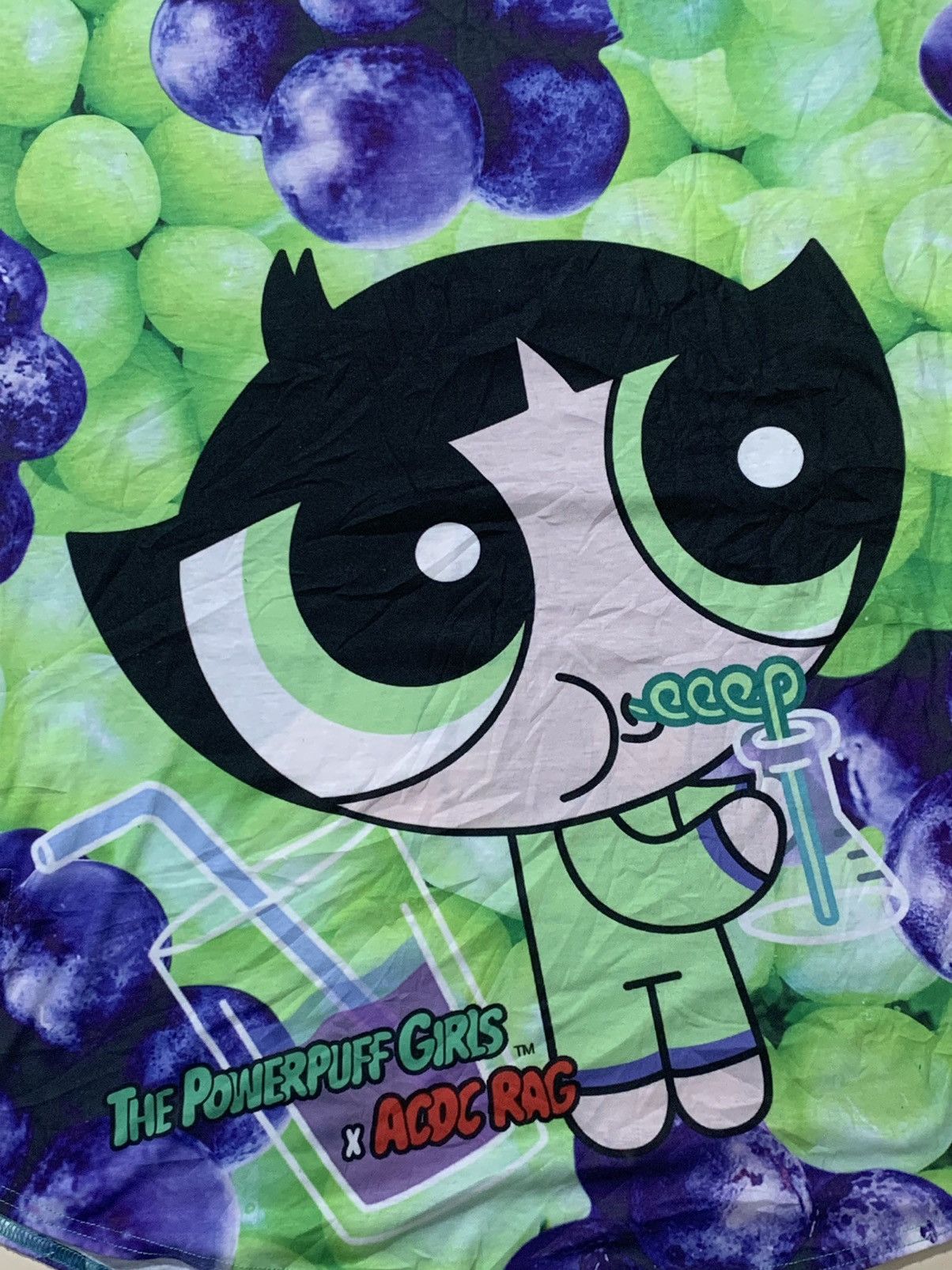 Japanese Brand 2000s ACDC Rag x Powerpuff Girl - Fullprinted Top Size US XL / EU 56 / 4 - 5 Thumbnail