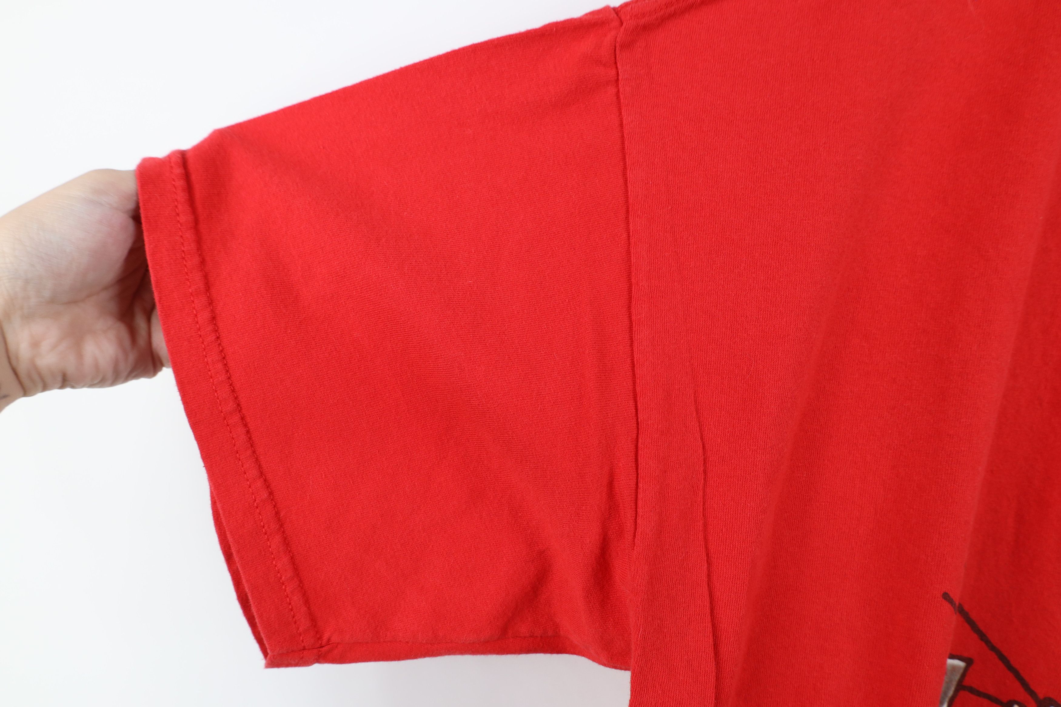 Vintage Vintage Peanuts Charlie Brown BBQ Snoopy Dad T-Shirt Red Size US XL / EU 56 / 4 - 6 Thumbnail