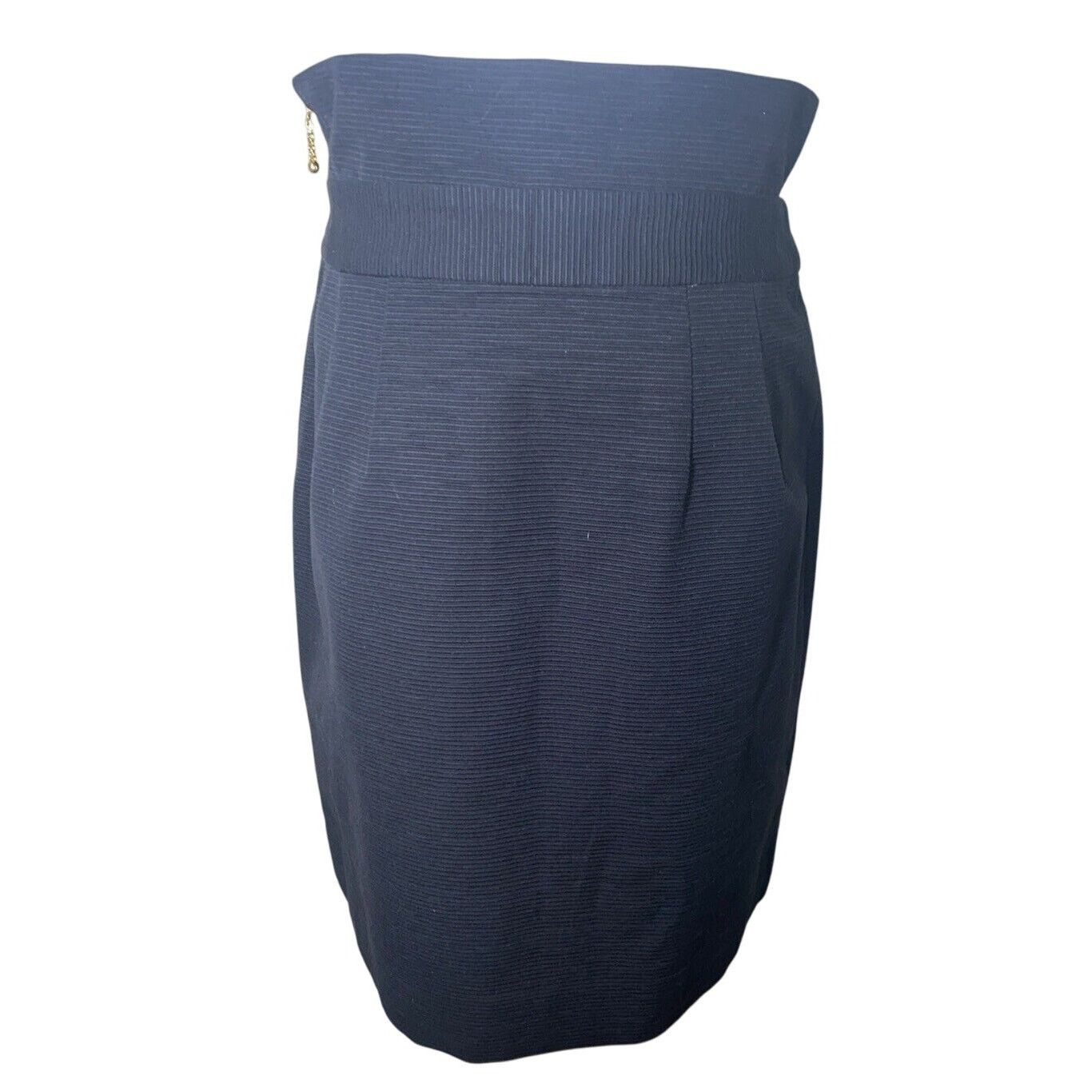 Kate Spade Kate Spade Black Classsic Skirt Paper Bag Top Textured 4 Size 27" / US 4 / IT 40 - 3 Thumbnail