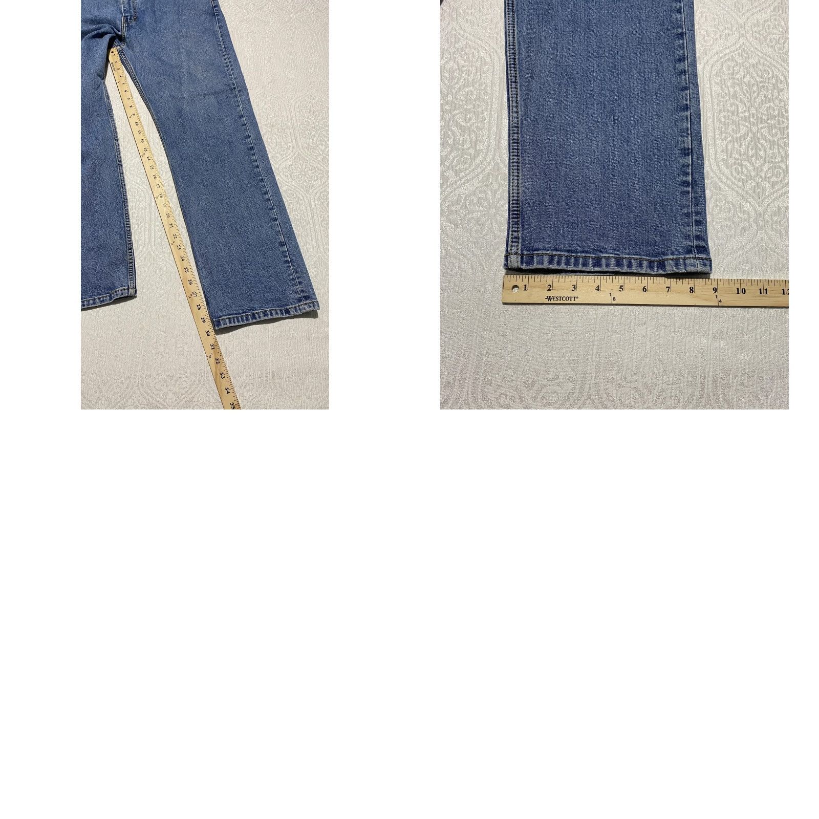 Levi's Levi's 505 Regular Fit Jeans Men 42x30 Blue Denim Straight Leg Zip Fly Stretch Jeans Size US 42 / EU 58 - 8 Thumbnail