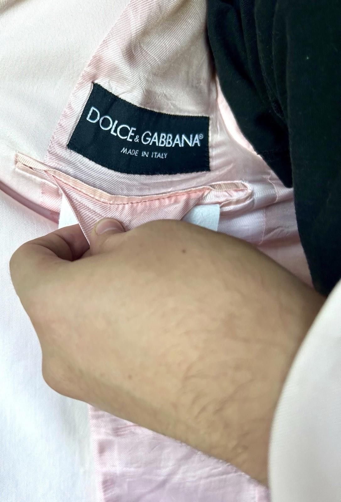 Dolce & Gabbana Dolce & Gabbana Italy Pink Blazer Men 2-Button Logo Buttons Size 38R - 11 Thumbnail