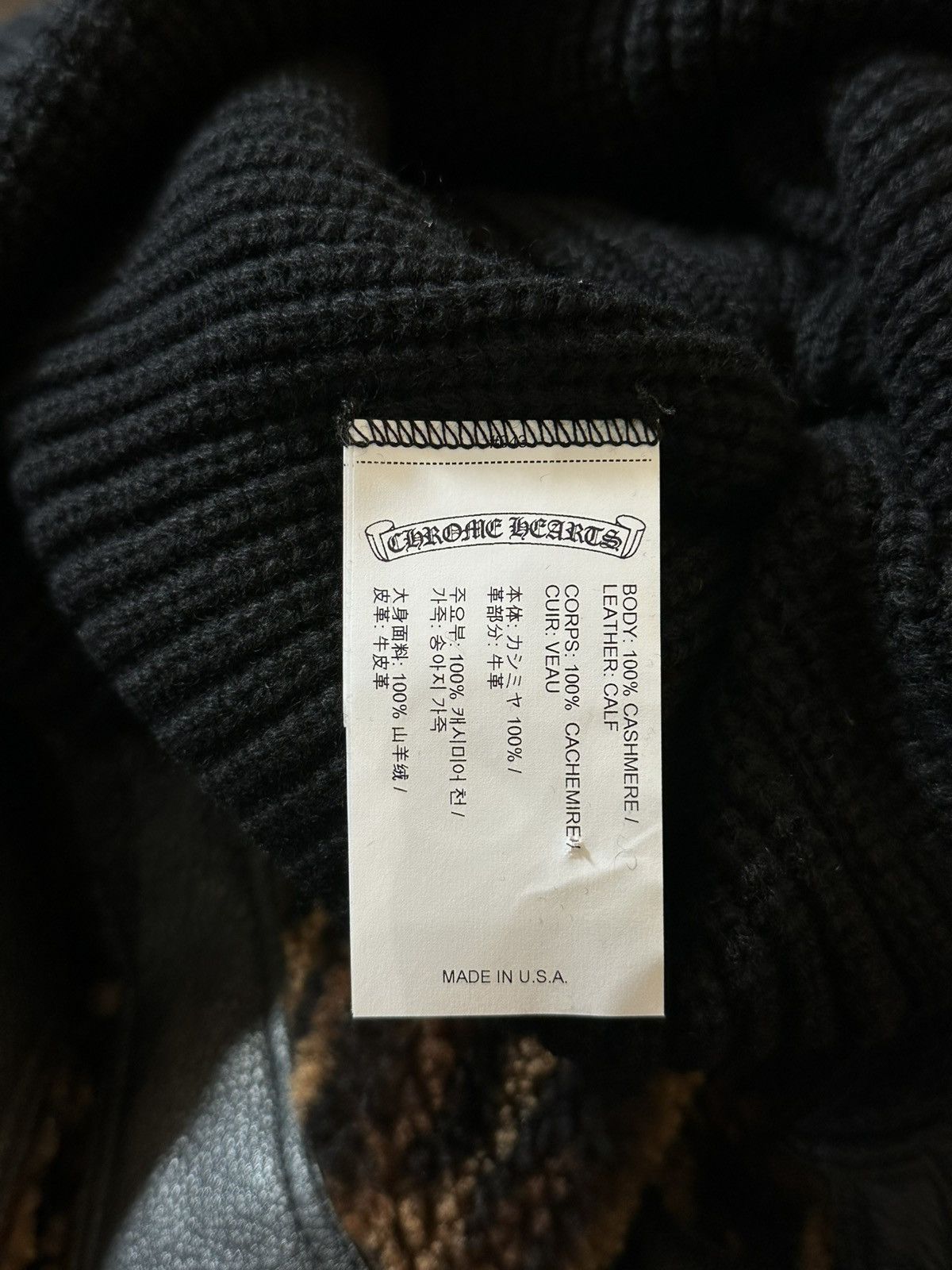 Chrome Hearts CHROME HEARTS TRIPPLE STAR BEANIE Size ONE SIZE - 4 Thumbnail