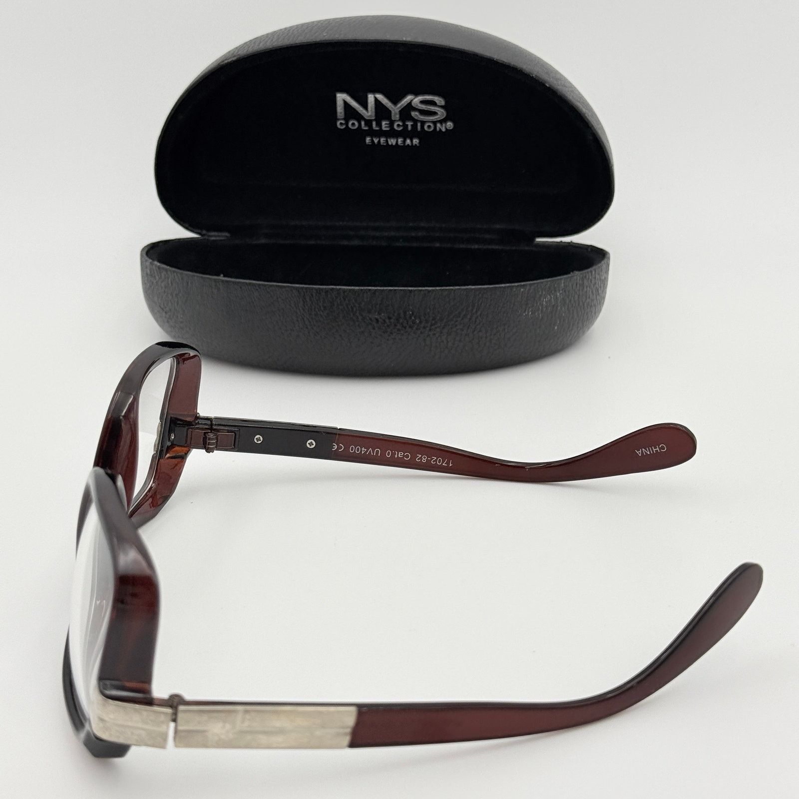 Other NYS Collection 1702-82 Oversized Retro Square Clear Glasses Size ONE SIZE - 5 Thumbnail