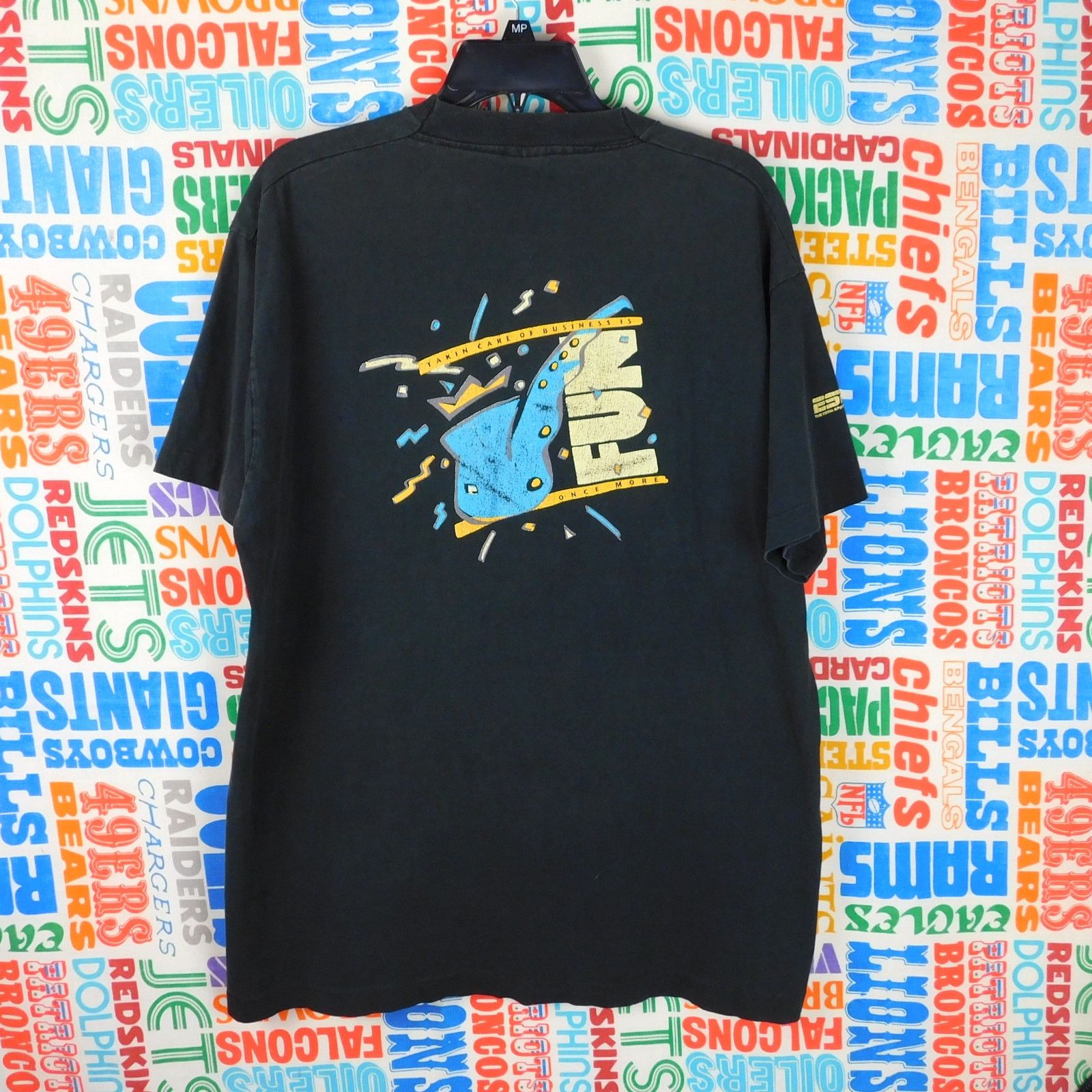 Fruit Of The Loom Vintage ESPN Business Times T Shirt Size XL 80s 90s Size US XL / EU 56 / 4 - 2 Thumbnail