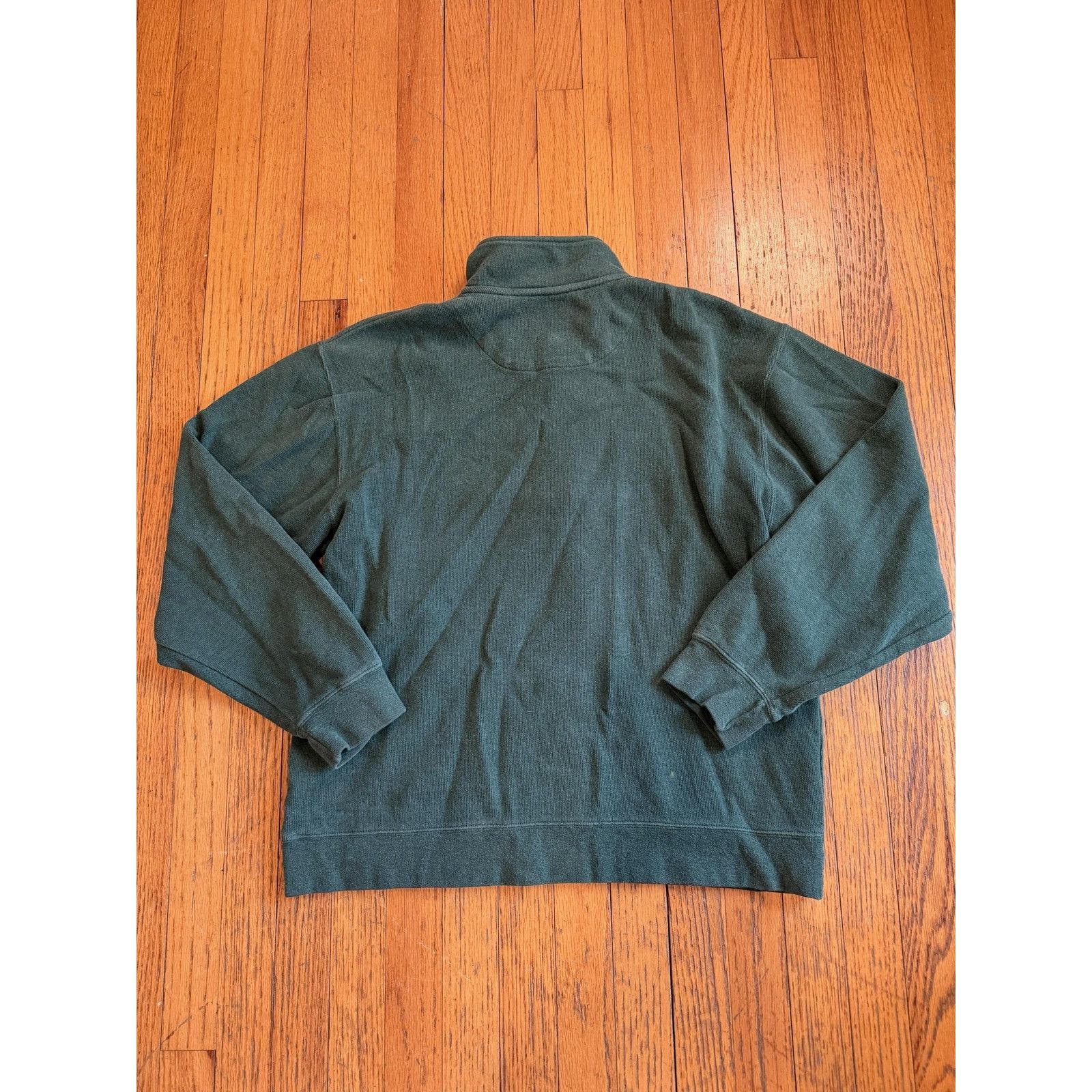 Orvis Orvis Mens Large Green Sweatshirt 1/4 Zip Mock Neck Pullover Size US L / EU 52-54 / 3 - 8 Thumbnail