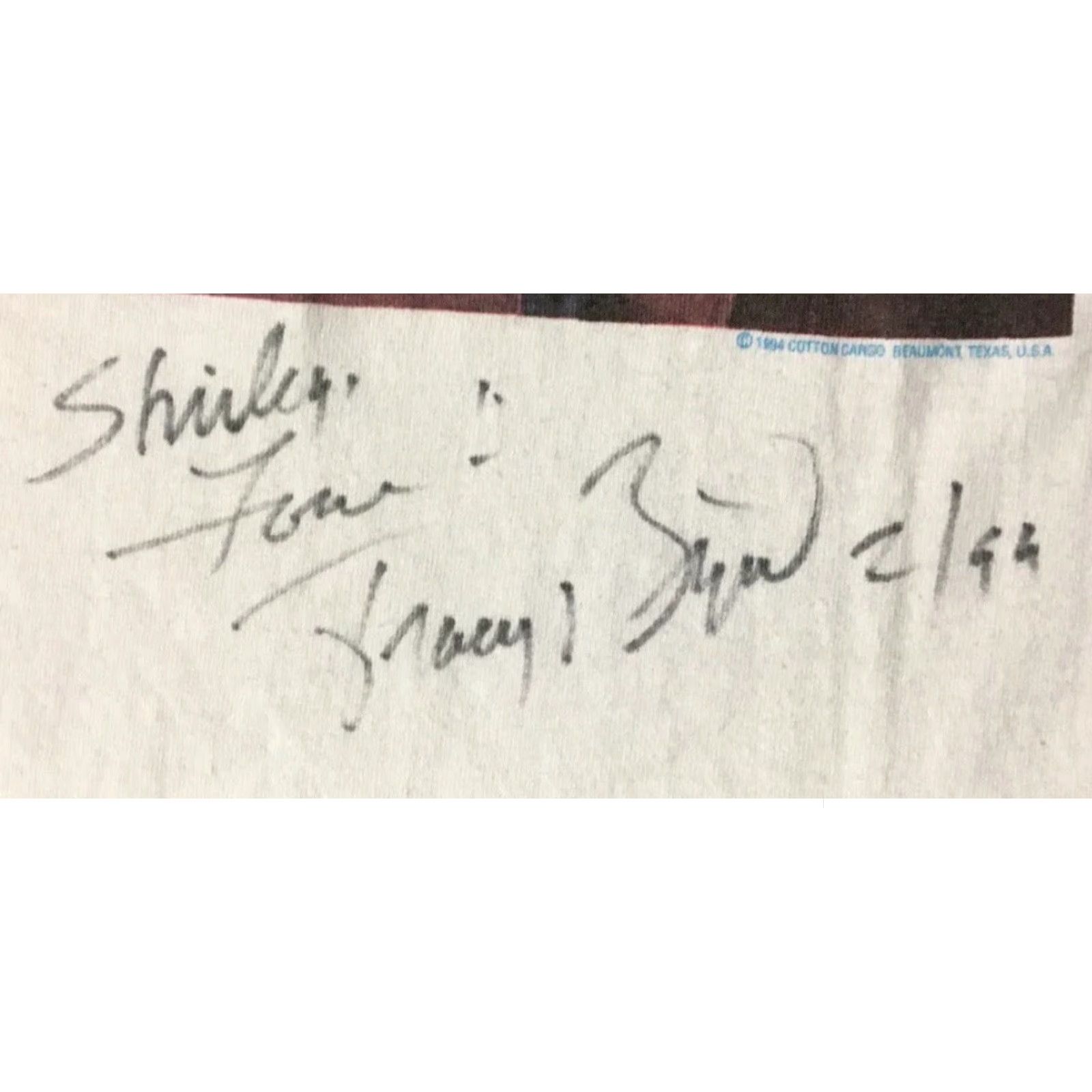 Vintage VINTAGE Tracy Byrd Autograph Faded Tour Shirt XL Country Music Concert 90s Grunge Western Signed T-Shirt Mens Size US XL / EU 56 / 4 - 5 Thumbnail