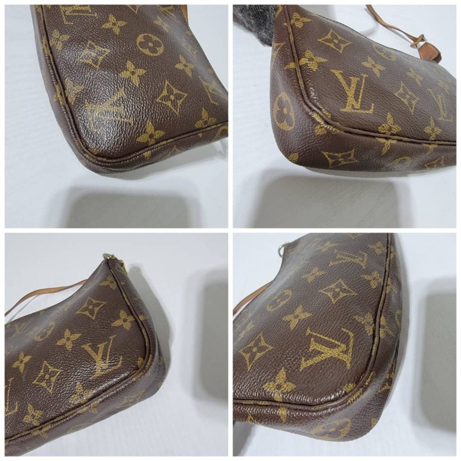 Louis Vuitton Authentic LOUIS VUITTON Monogram Pochette Accessoires Brown Size ONE SIZE - 10 Thumbnail