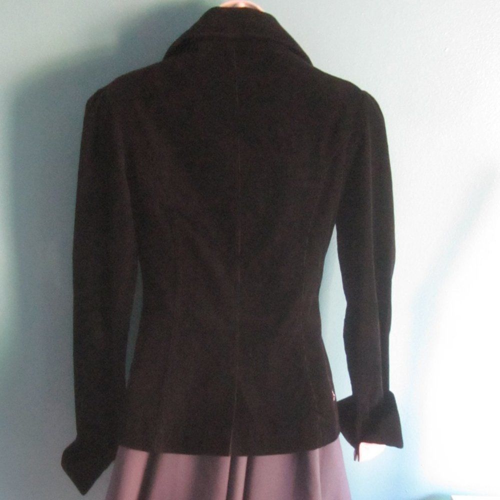 Volcom Volcom Womens Black Corduroy Fitted Blazer Jacket XS Size XS / US 0-2 / IT 36-38 - 2 Thumbnail