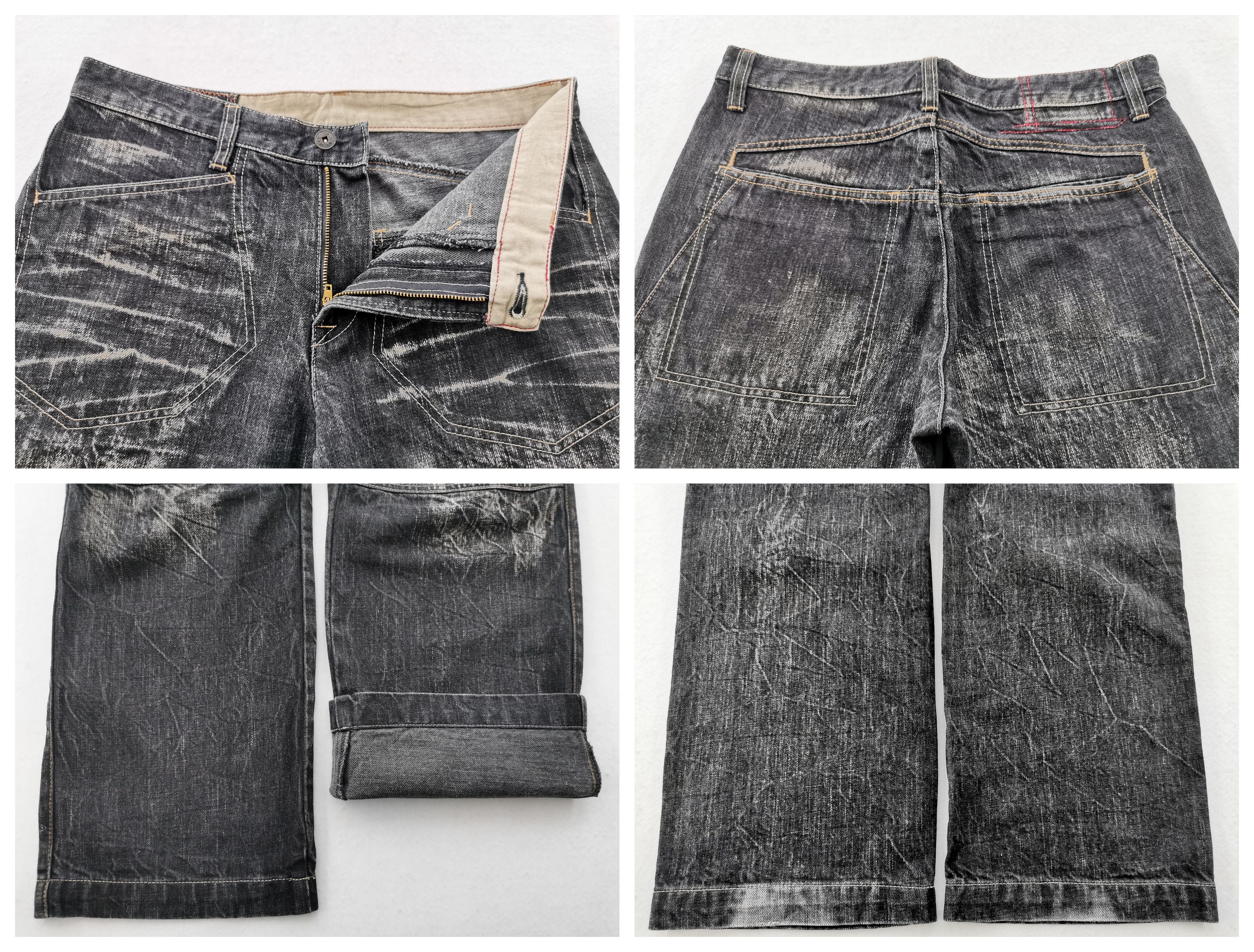 Marithe + Francois Girbaud Distressed Vintage Marithe Francois Girbaud Double Knee Size US 33 - 7 Thumbnail