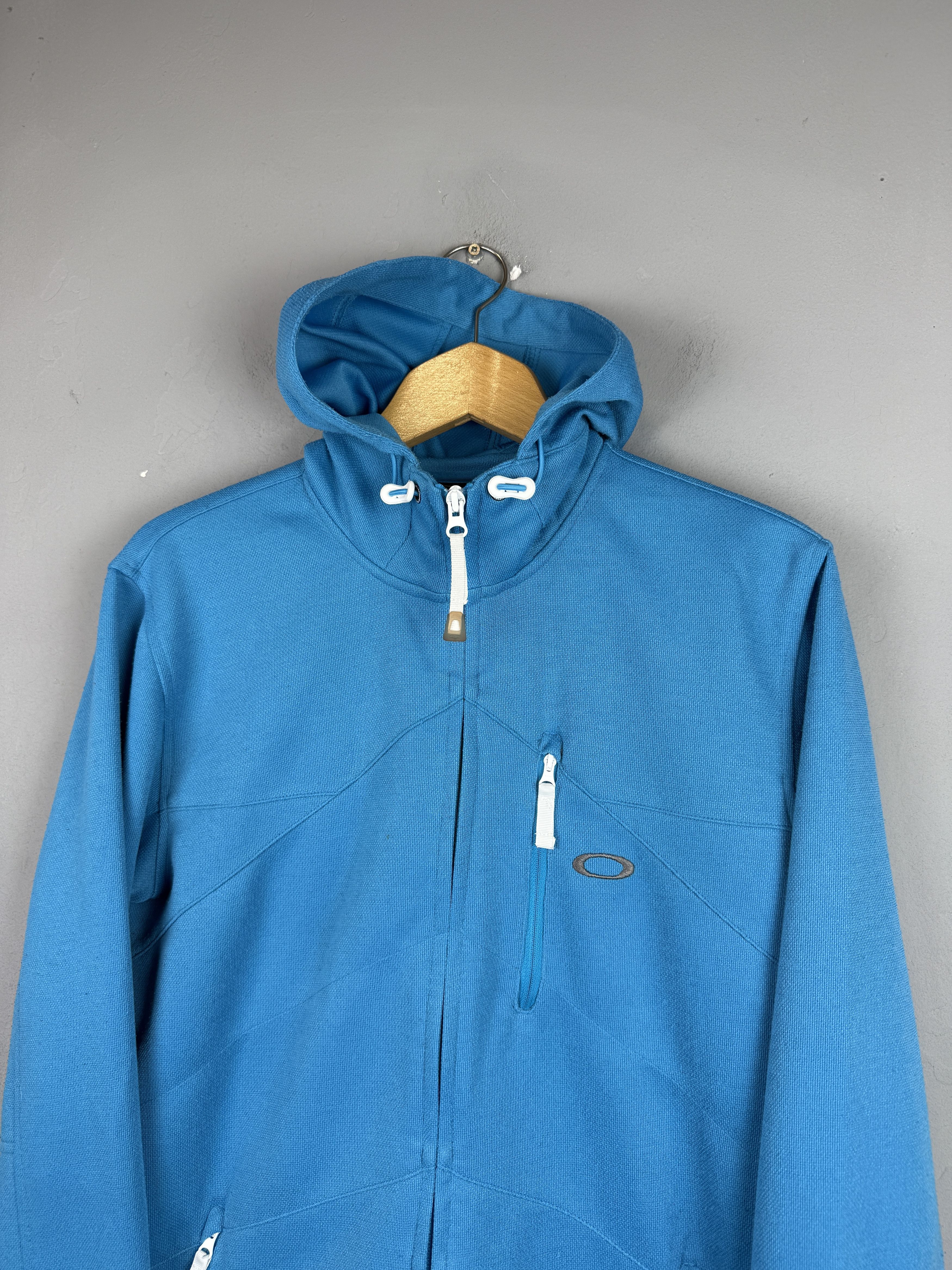 Oakley Oakley Full Zip Hoodie Blue Activewear Outdoor Life Size US M / EU 48-50 / 2 - 2 Thumbnail