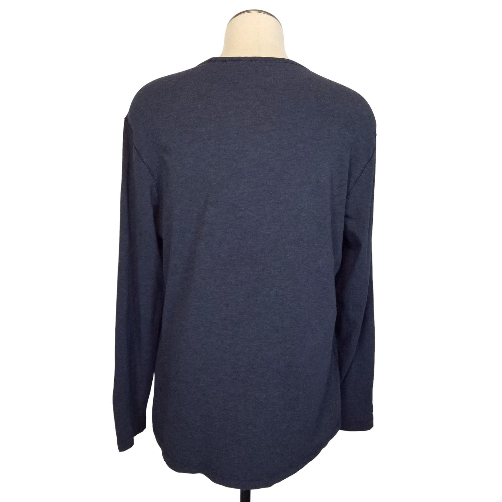 Lululemon Lululemon Men's Long Sleeve Tee Heathered Dark Blue Size XL Size US XL / EU 56 / 4 - 4 Thumbnail