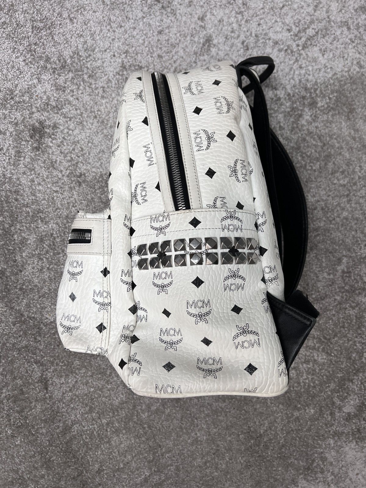 MCM MCM White Backpack Large Size ONE SIZE - 7 Thumbnail