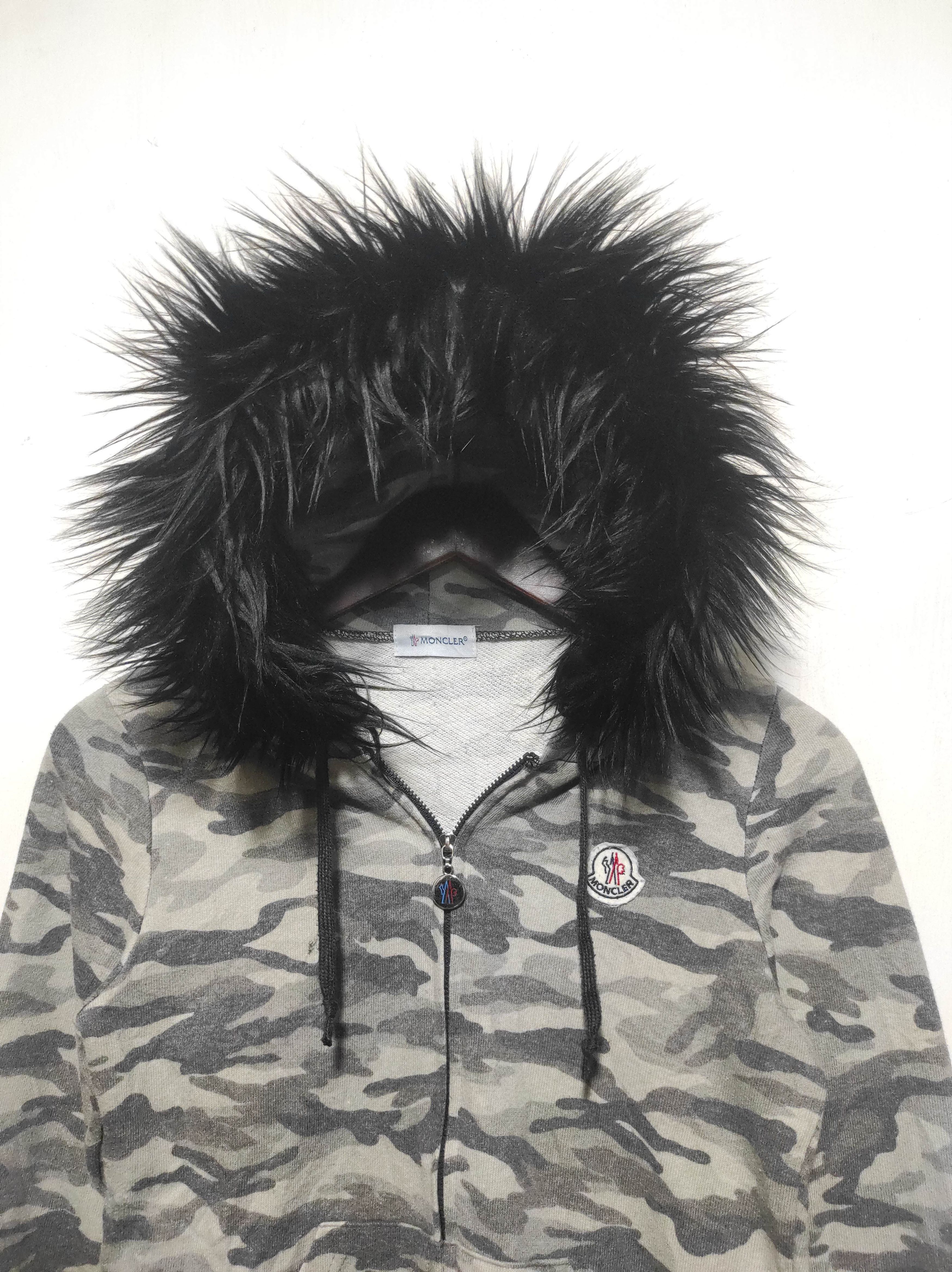 Hysteric Glamour Moncler Camo Fur Zipper Hoodie Size XXS / US 00 / IT 34 - 3 Thumbnail