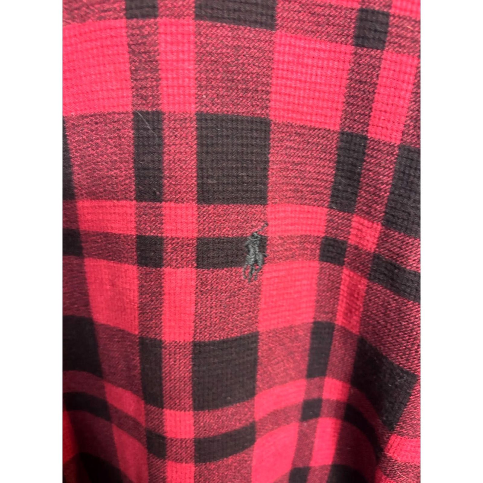 Ralph Lauren Polo Ralph Lauren Thermal Shirt Plaid Red XL Men's Long Sleeve Size US XL / EU 56 / 4 - 4 Thumbnail
