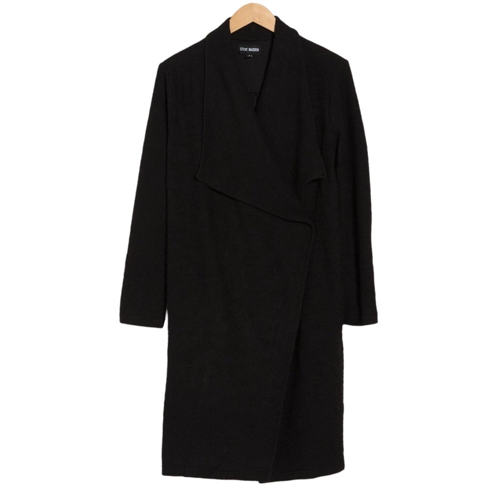 Steve Madden Steve Madden Slub Knit Jacket - Black Size S Size S / US 4 / IT 40 - 1 Thumbnail