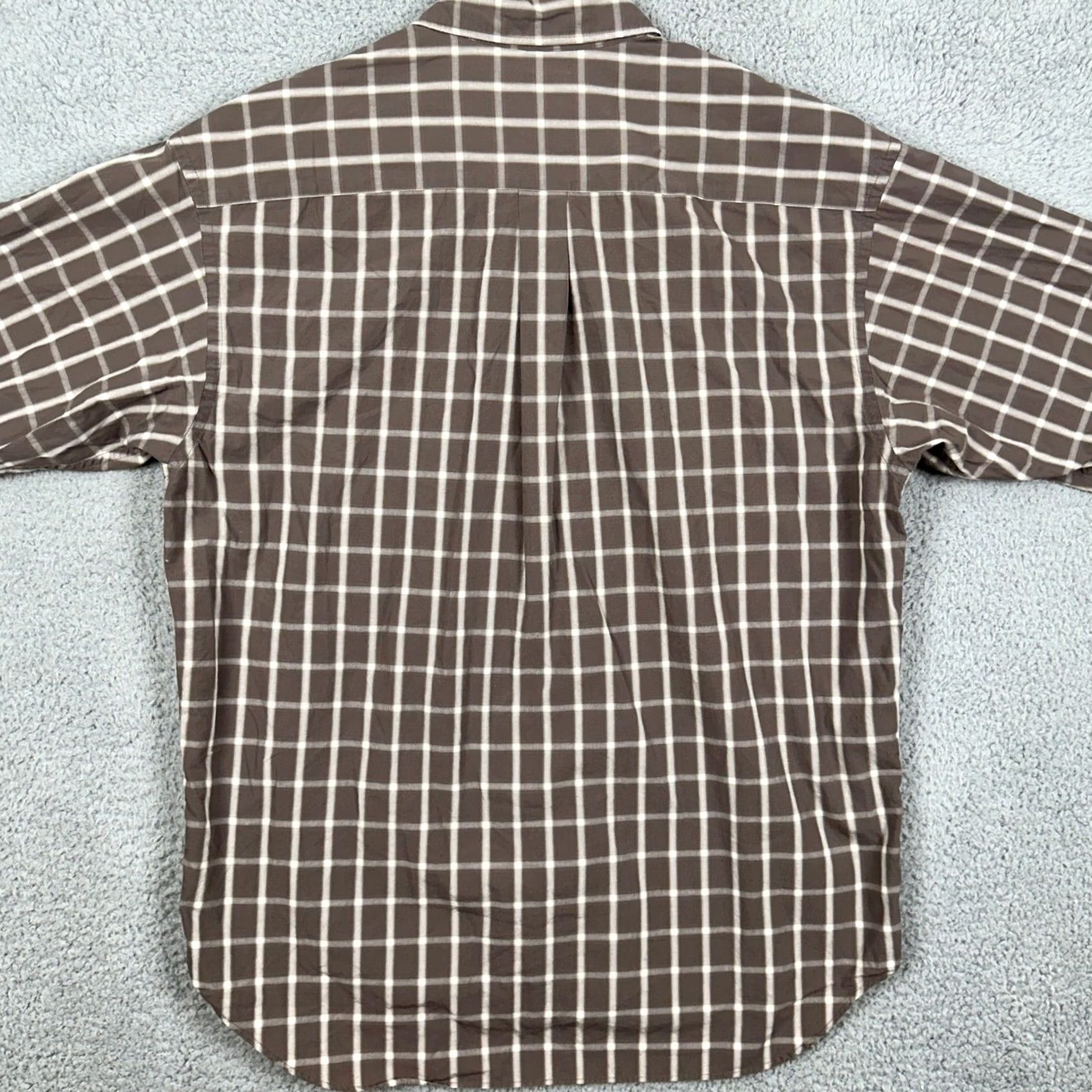 Banana Republic Banana Republic Shirt Button Up Men Large Grayish Brown Plaid Long Sleeve Casual Size US L / EU 52-54 / 3 - 3 Thumbnail