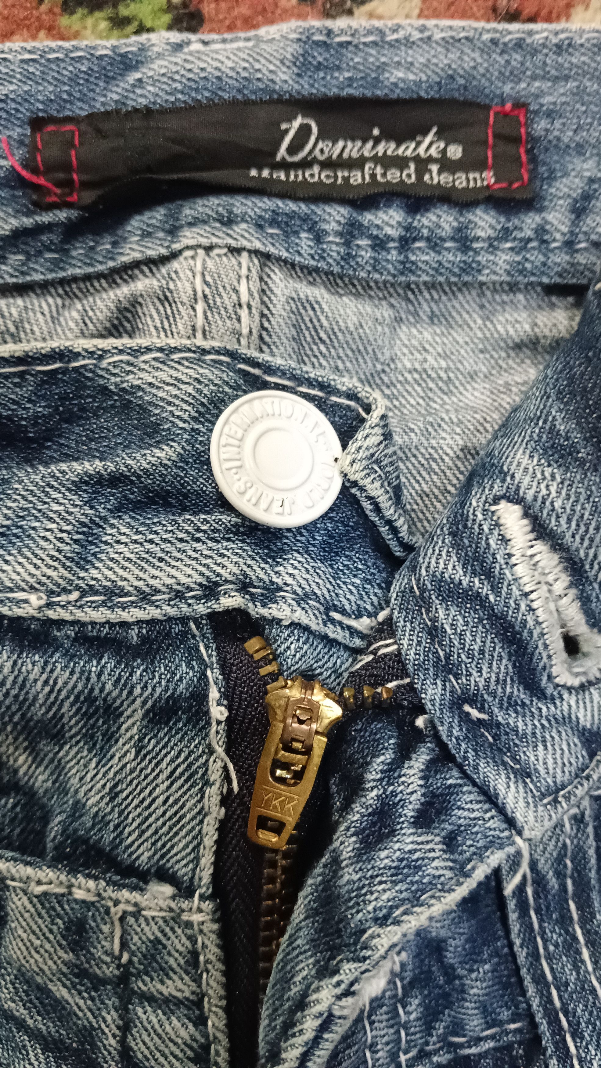 Japanese Brand Dorminate Double Waist Punk Jeans Size US 29 - 7 Thumbnail