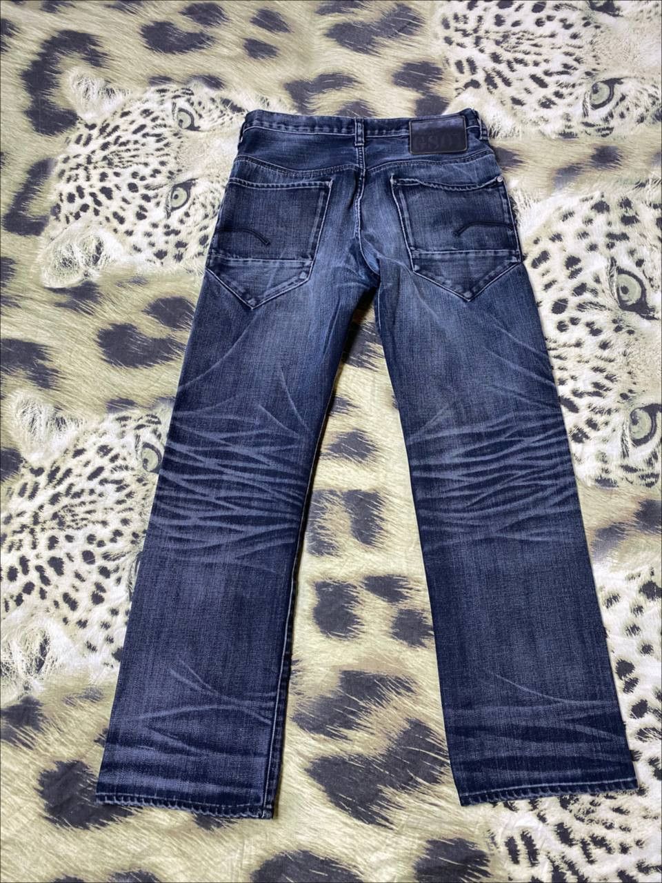 G-Star × Vintage G-STAR Flared Pants Raw Baggy Denim Goth GS RAW Size US 30 / EU 46 - 11 Thumbnail