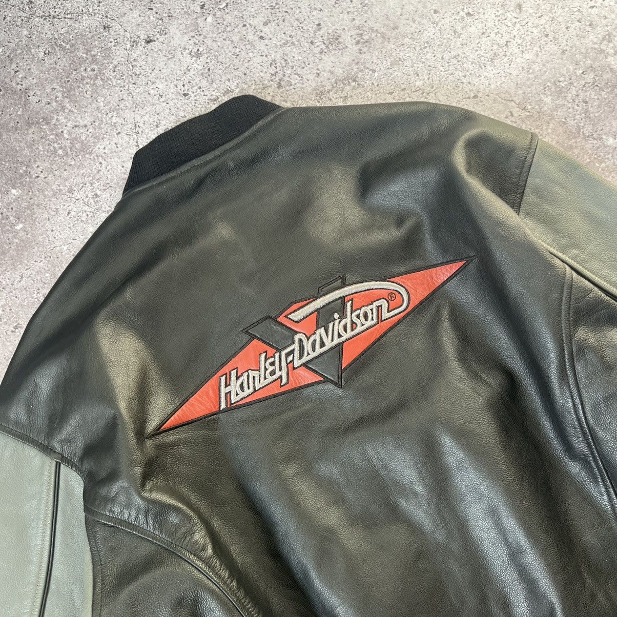 Harley Davidson Vintage Harley-Davidson Leather Varsity Bomber Jacket Size US M / EU 48-50 / 2 - 11 Thumbnail