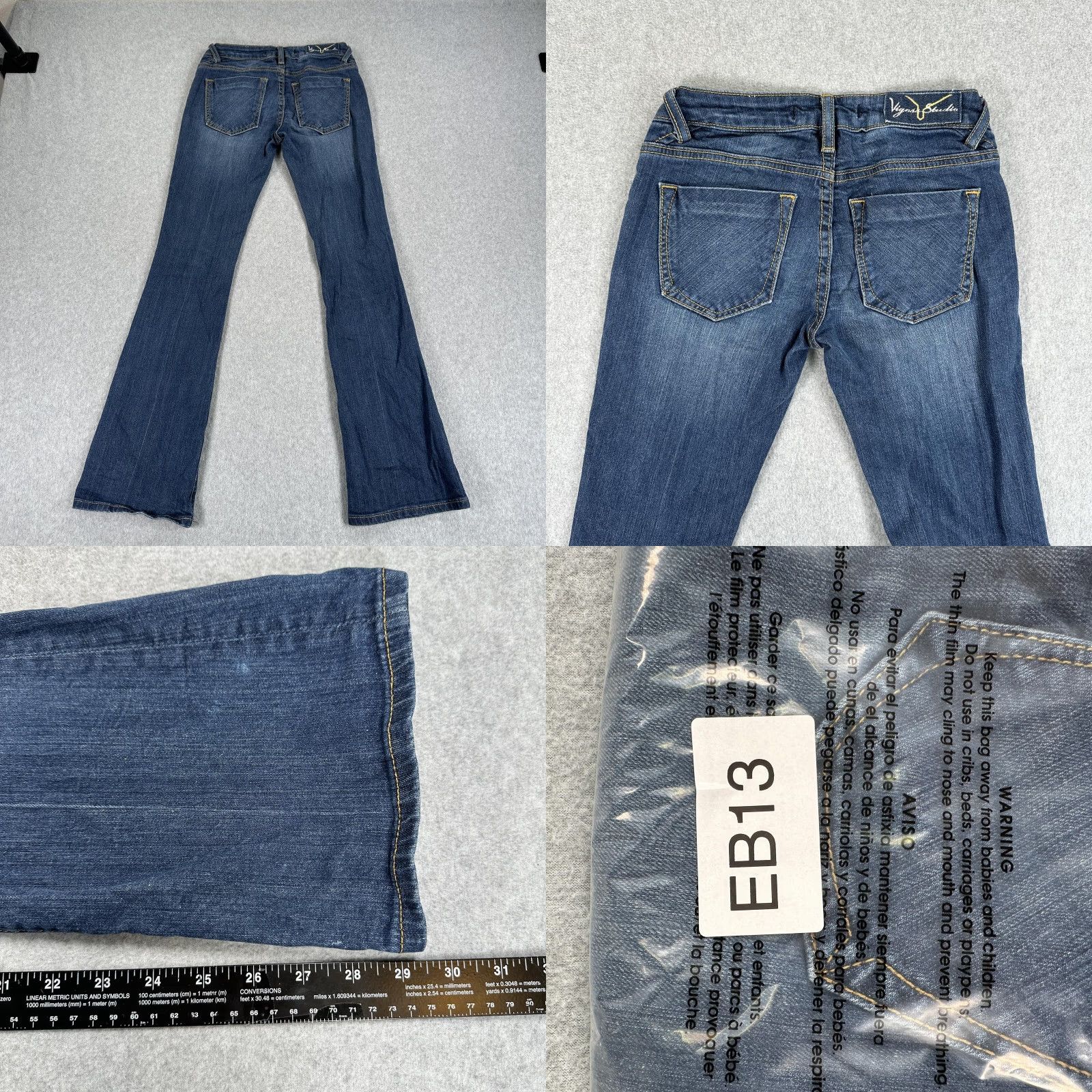 Vintage VIGOSS The Jagger Boot jeans Womens 24 Blue Bootcut Stretch Denim Shirt? Size 42" / US 20 - 8 Thumbnail
