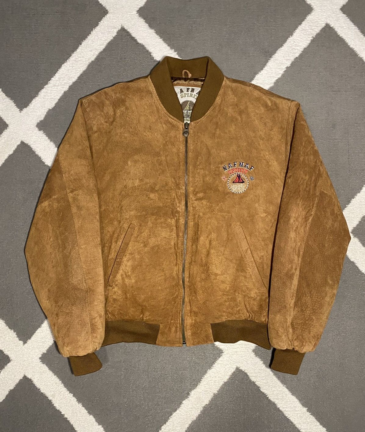 Vintage Vintage 90’s Genuine Leather Bomber Jacket Boxy Fit Size US M / EU 48-50 / 2 - 1 Thumbnail