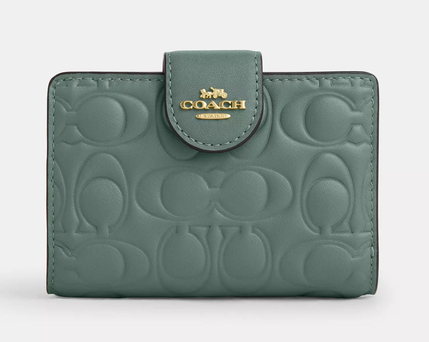 Coach Medium Corner Zip Wallet In Signature Leather CZ341 Size ONE SIZE - 7 Thumbnail