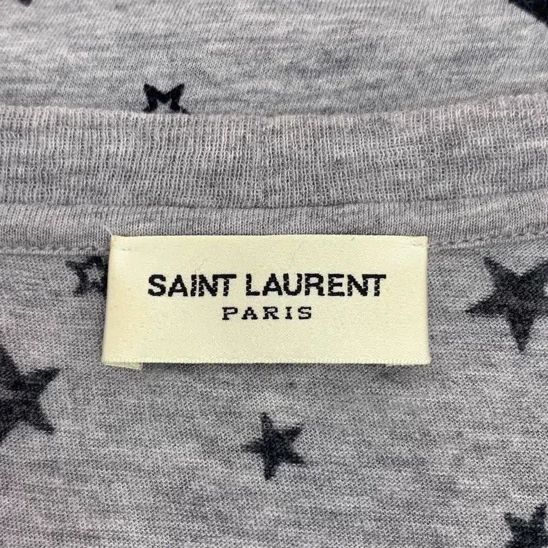 Saint Laurent Paris Saint Laurent Paris Gray Five-Pointed Star Printed Cotton Size US XS / EU 42 / 0 - 5 Thumbnail