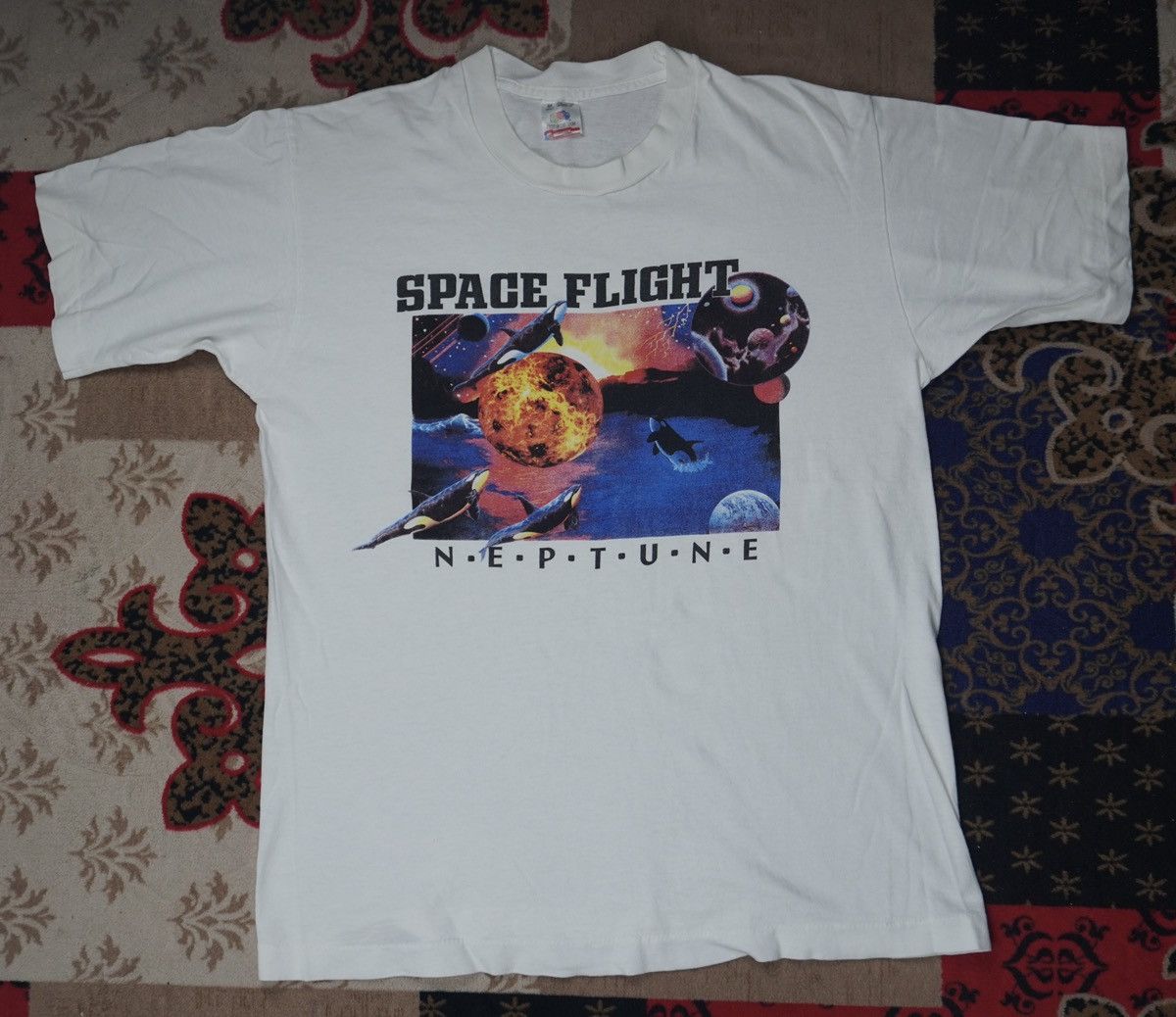 Arts & Science × Vintage Vintage 90s space flight neptune fruit of the loom Size US M / EU 48-50 / 2 - 2 Thumbnail