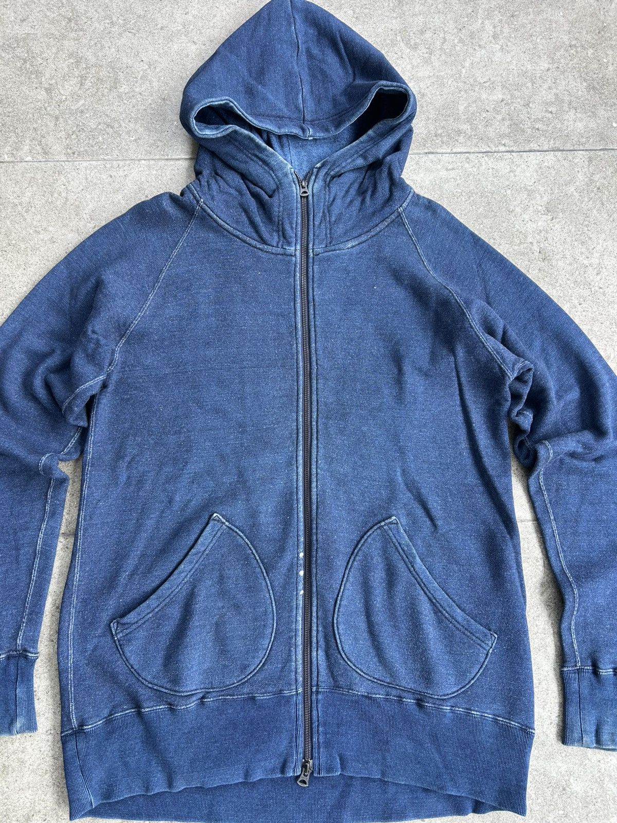 Momotaro Jeans Momotaro Jeans Indigo-dyed Full-zip Hiodie Size US XXL / EU 58 / 5 - 3 Thumbnail