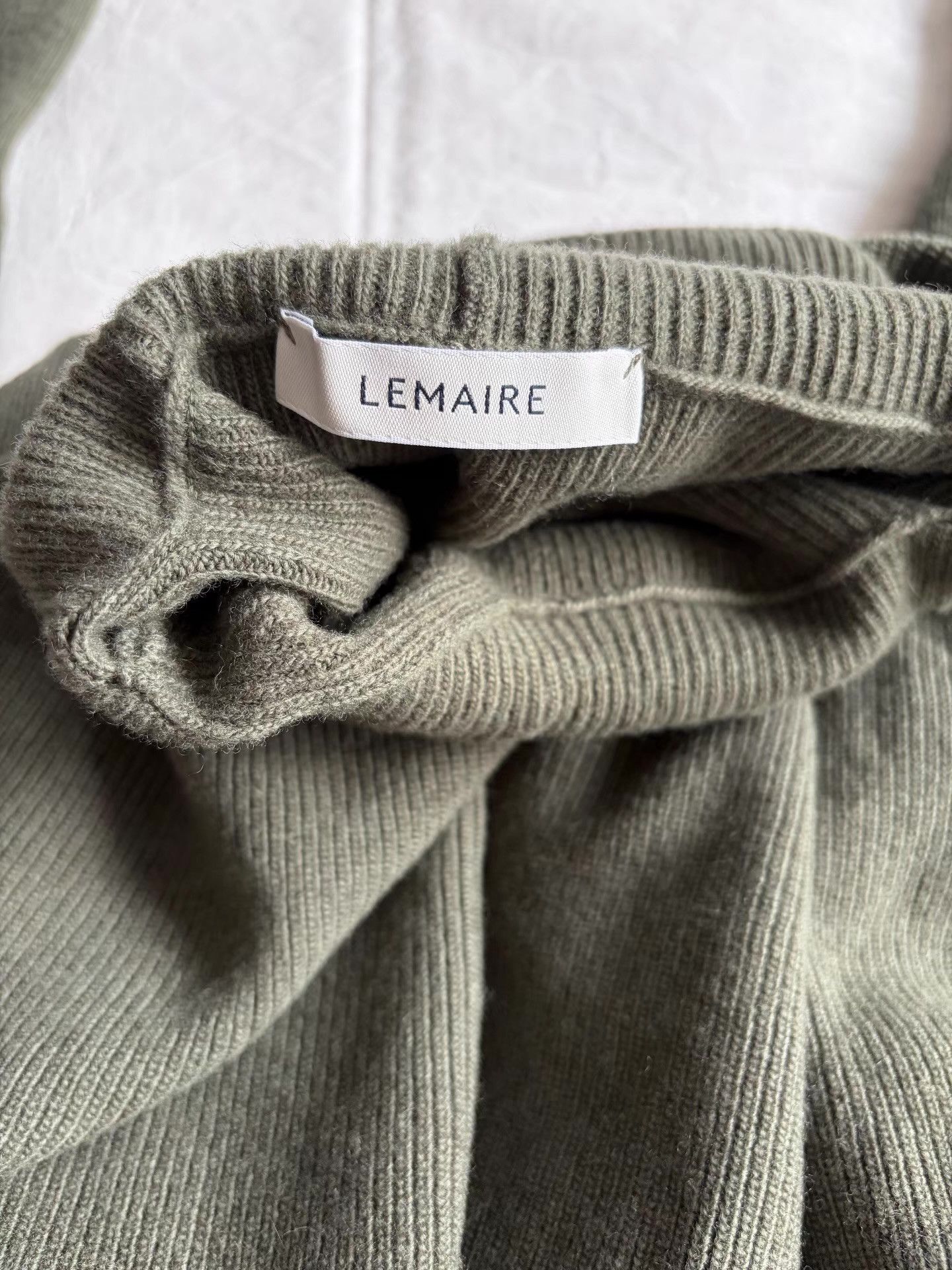 Lemaire LEMAIRE Light Green Sweater Ｑ23 Size US S / EU 44-46 / 1 - 6 Thumbnail